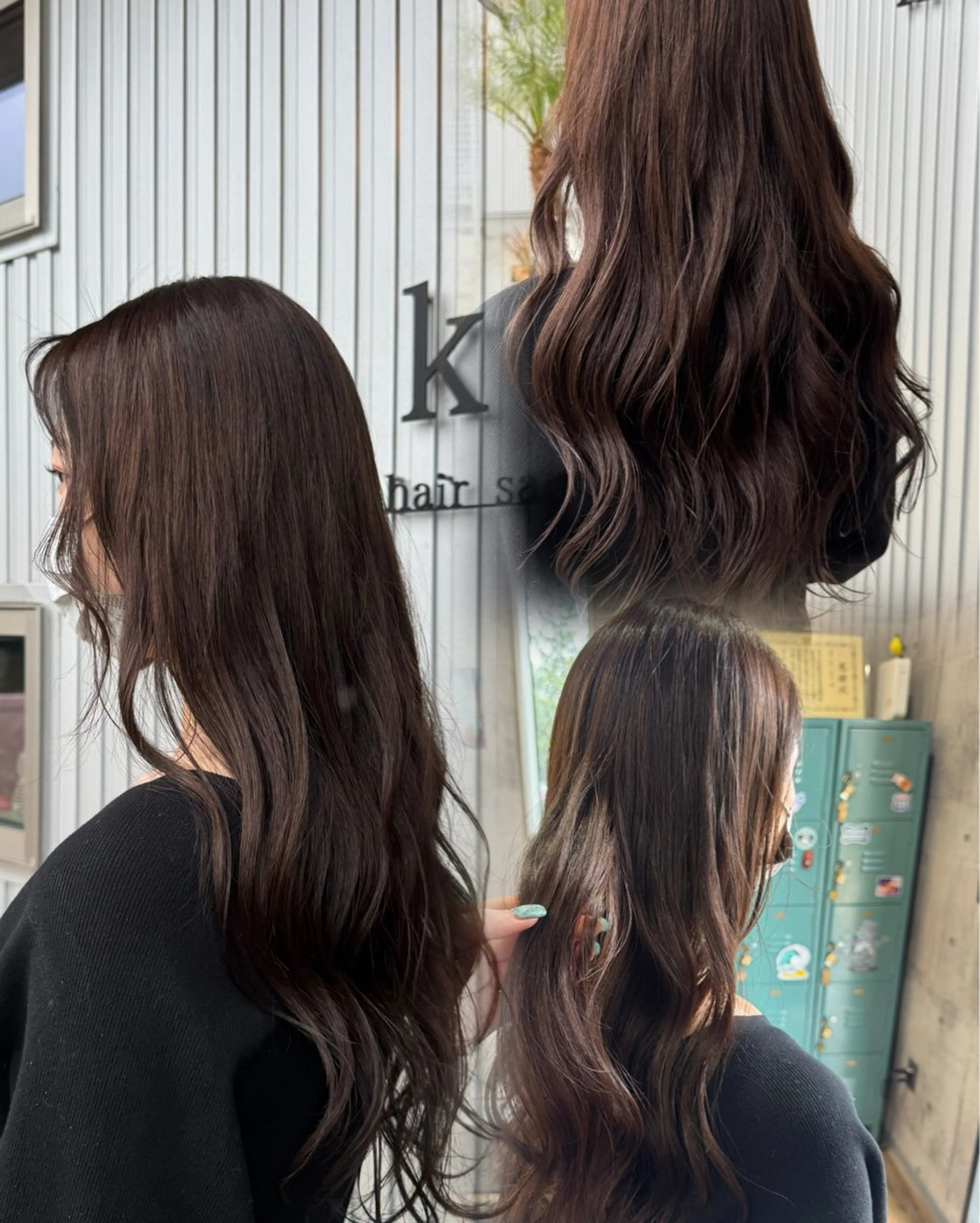 ロング チョコレートブラウン ヘアカラー 矢野 夢果のヘアスタイル