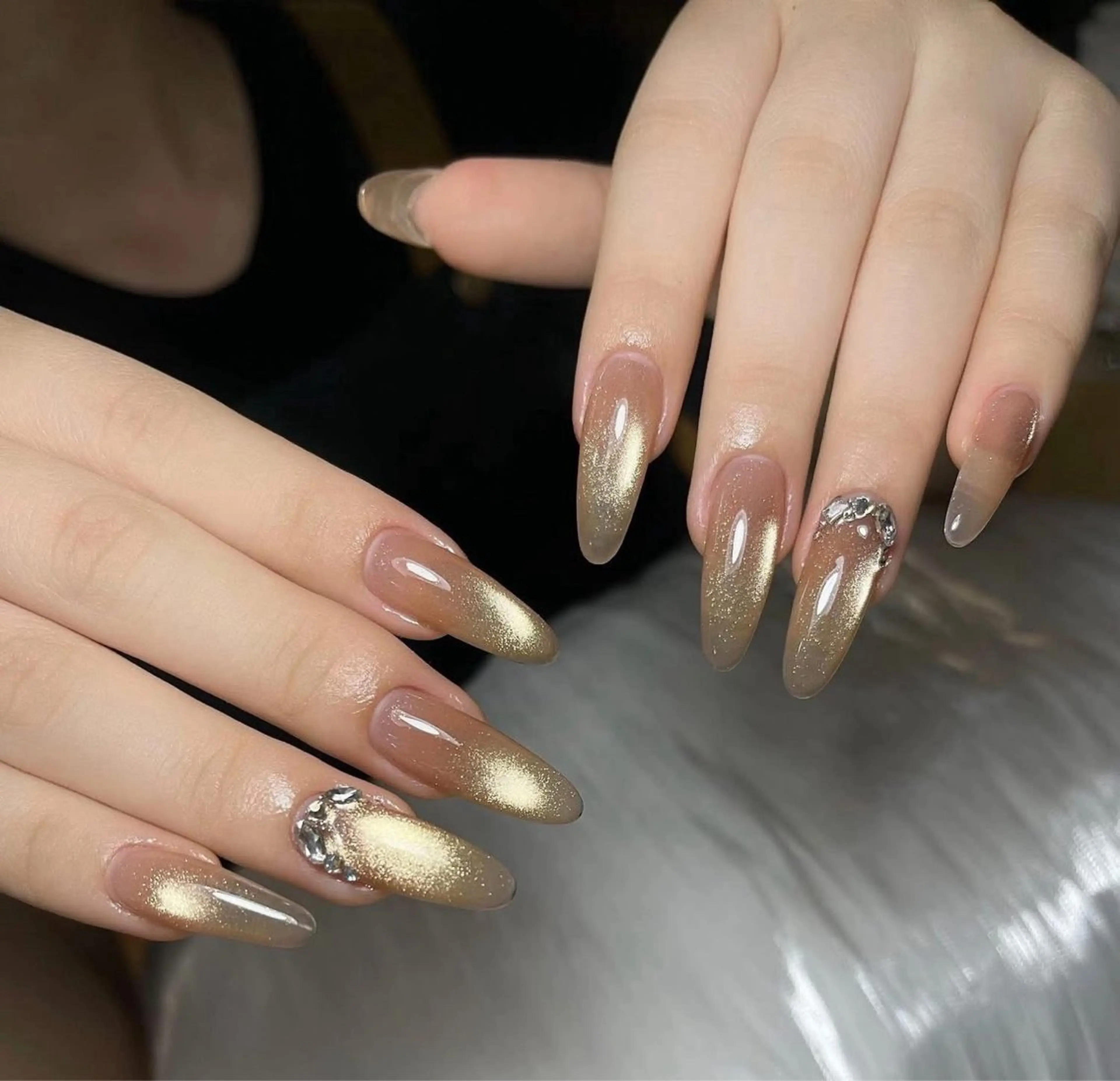 ネイル チークネイル フットネイル フレンチネイル グラデーション 韓国ネイル ハンドネイル Ribbonnail staffのネイルデザイン