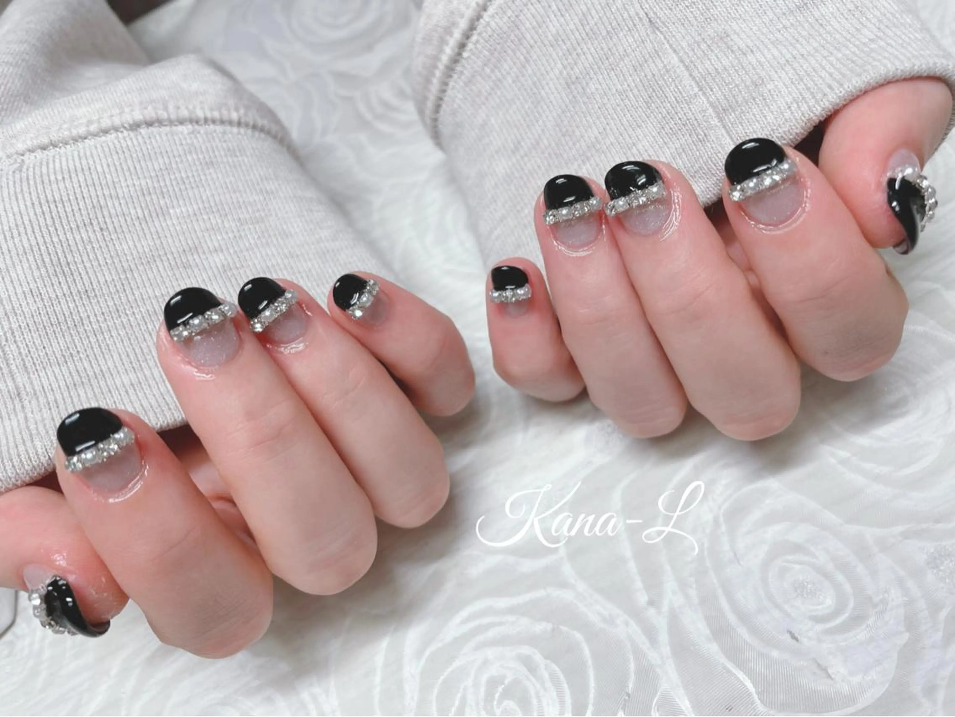 カラー ネイル ハート 韓国ネイル ワンホンネイル 芦辺 香奈のネイルデザイン