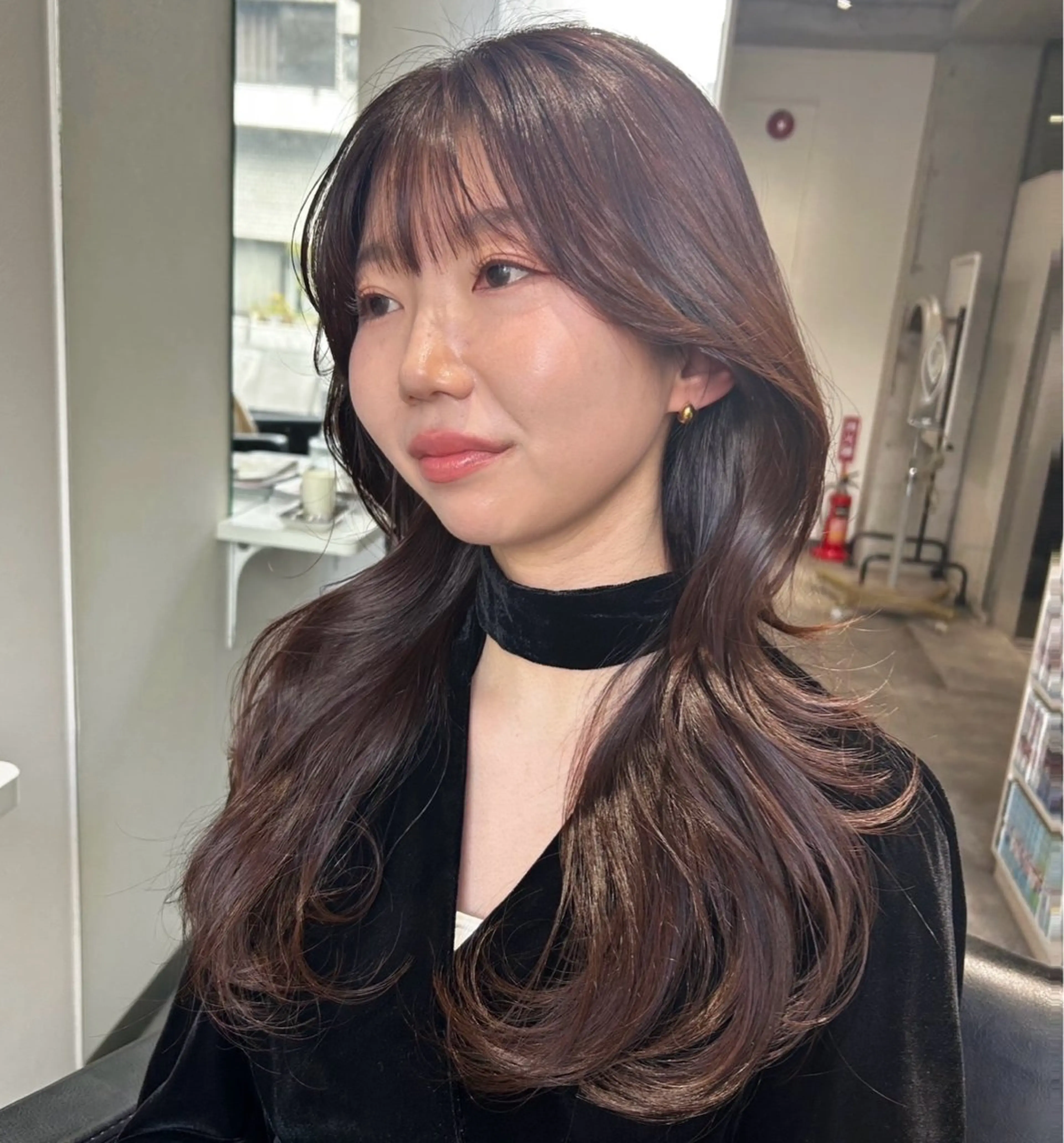 ロング カラー くびれヘア くびれレイヤー レイヤーカット カット ヘアカラー risako🇰🇷 韓国ヘア/レイヤーのヘアスタイル