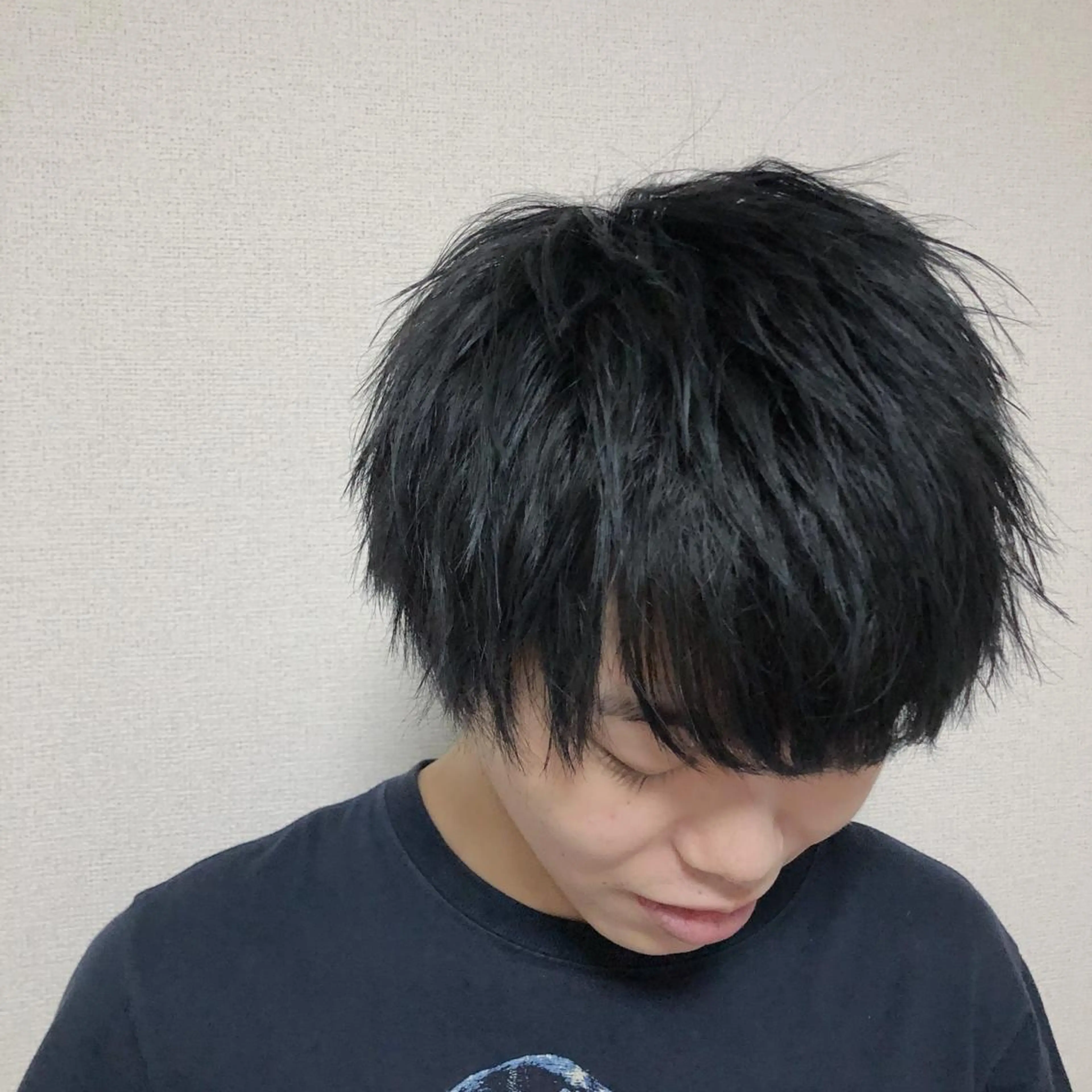 ショート カラー メンズ レイヤー/ウルフ/ ハッシュカット/そらのヘアスタイル