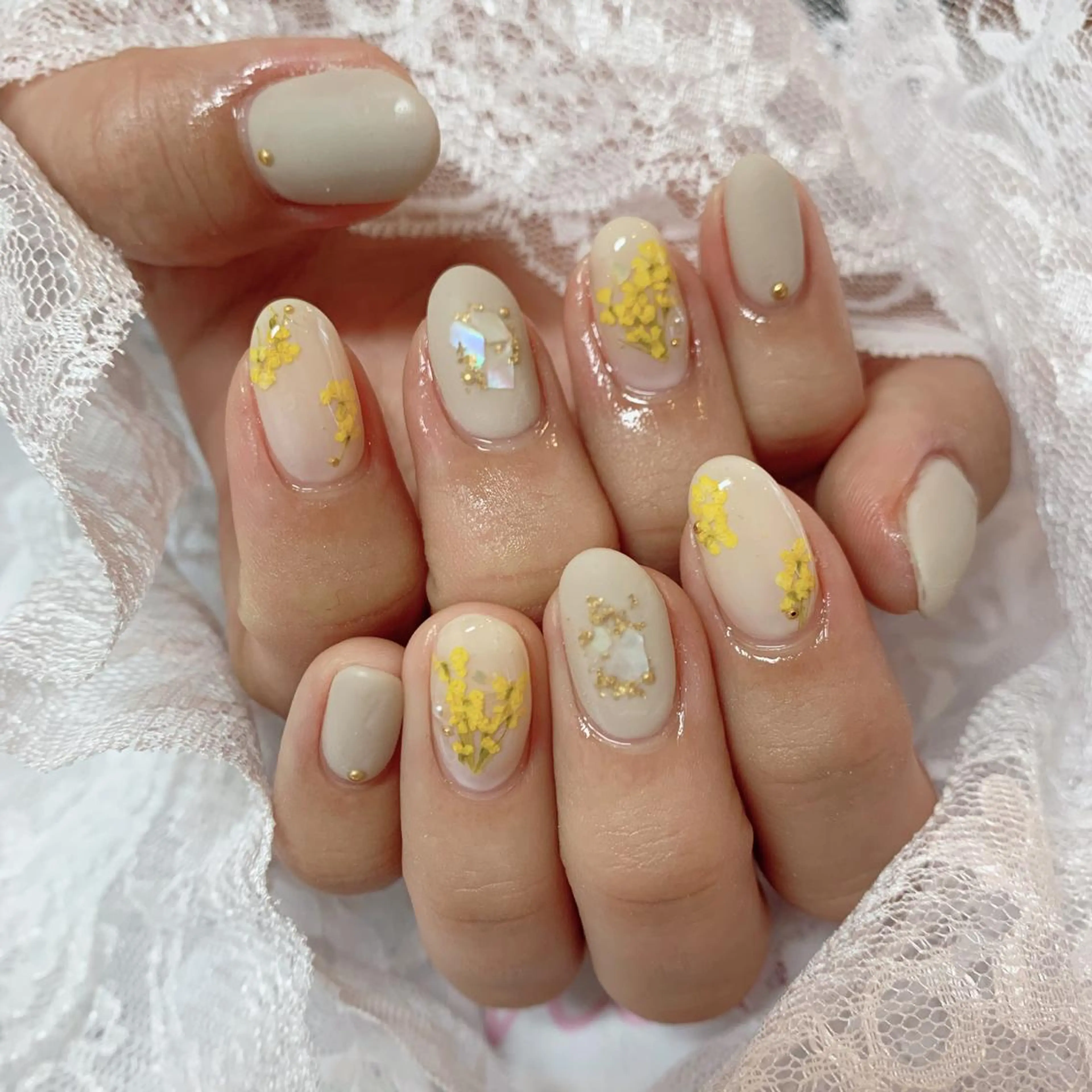 ネイル ハンドネイル La neige* yuki 🥯🍑のネイルデザイン