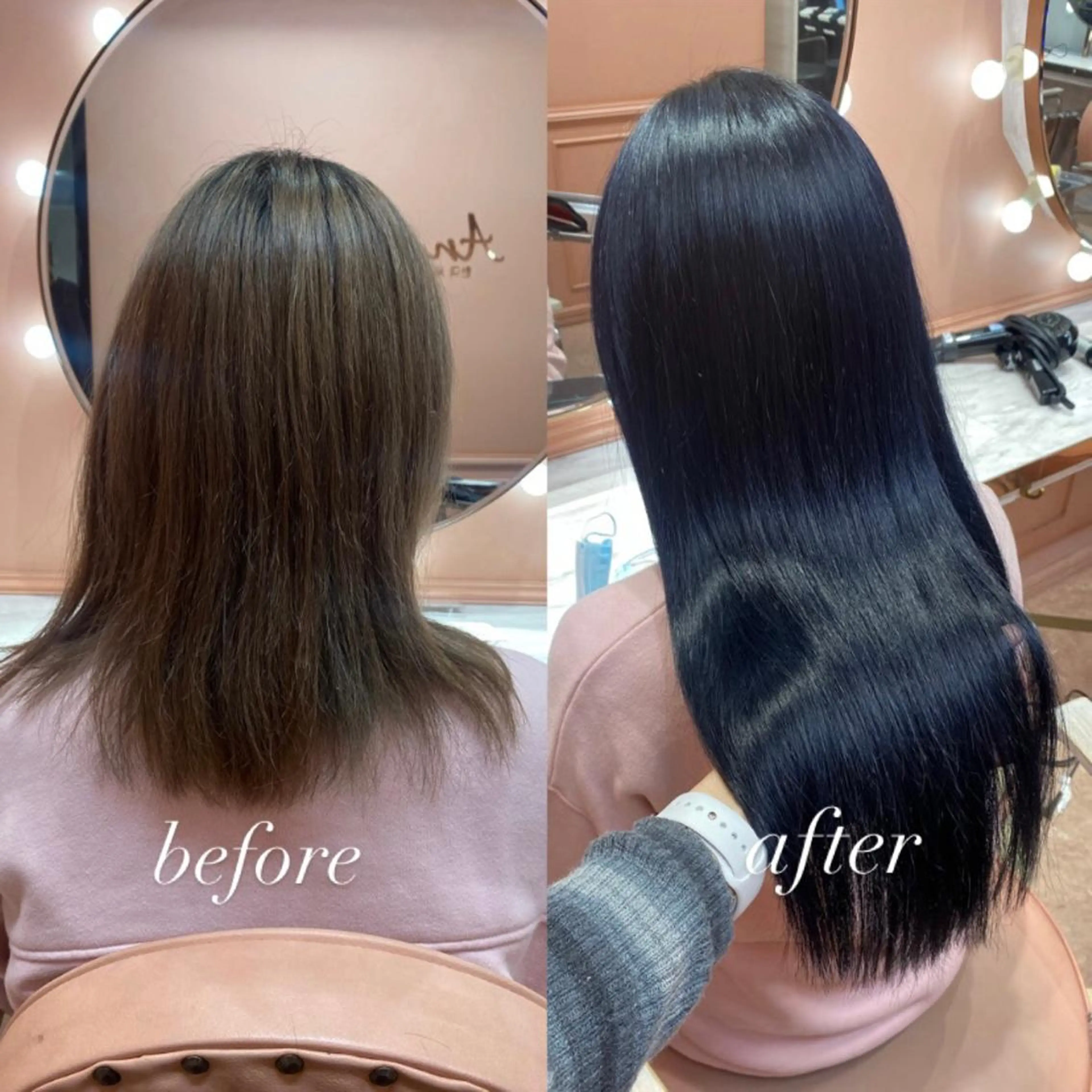 ロング カラー 韓国風モテヘア 🇰🇷aki♡のヘアスタイル