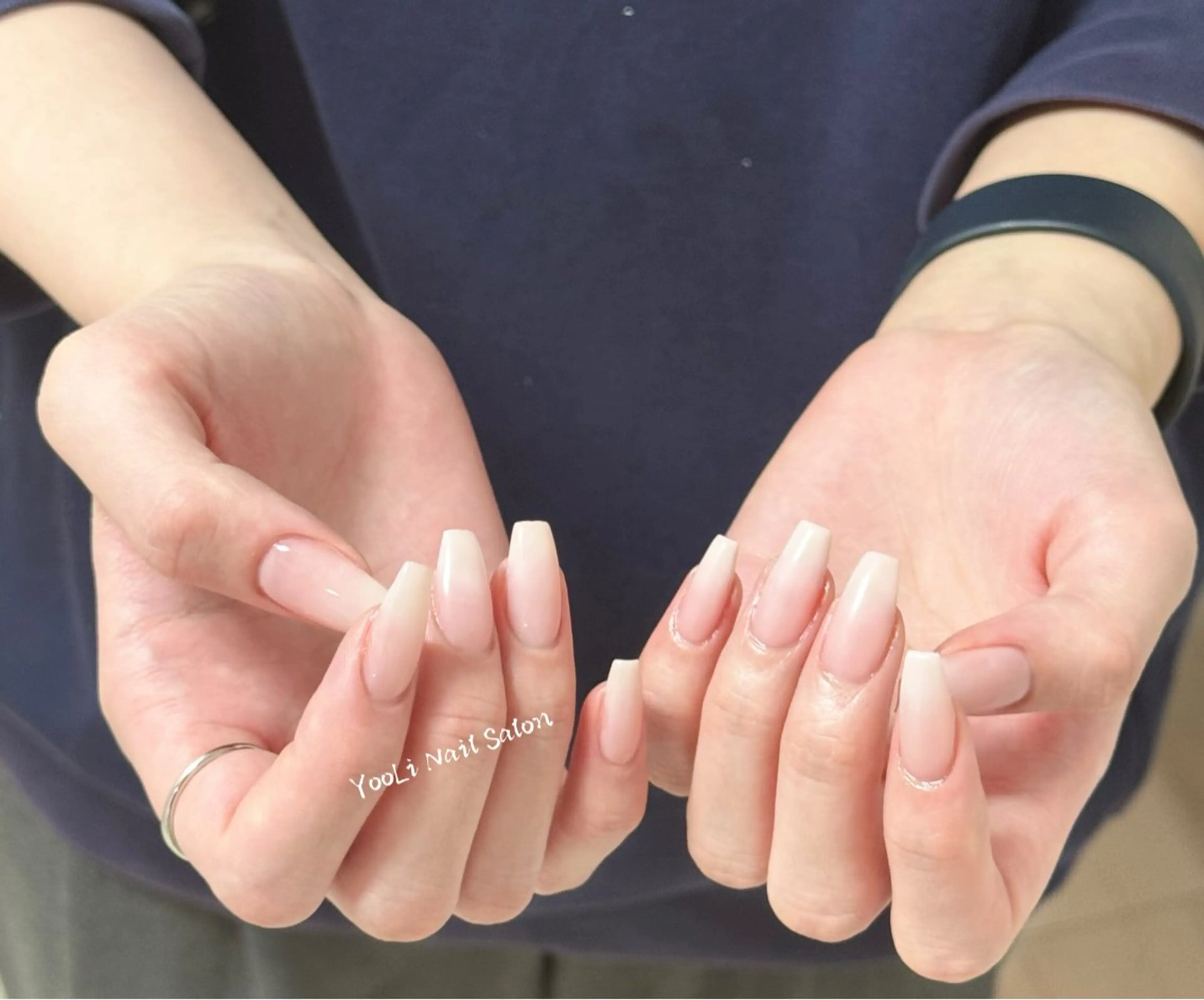 ネイル アートネイル チークネイル フレンチネイル ガラスフレンチ マグネットネイル ハンドネイル 🎀🎀YooLi Nail Salonのネイルデザイン