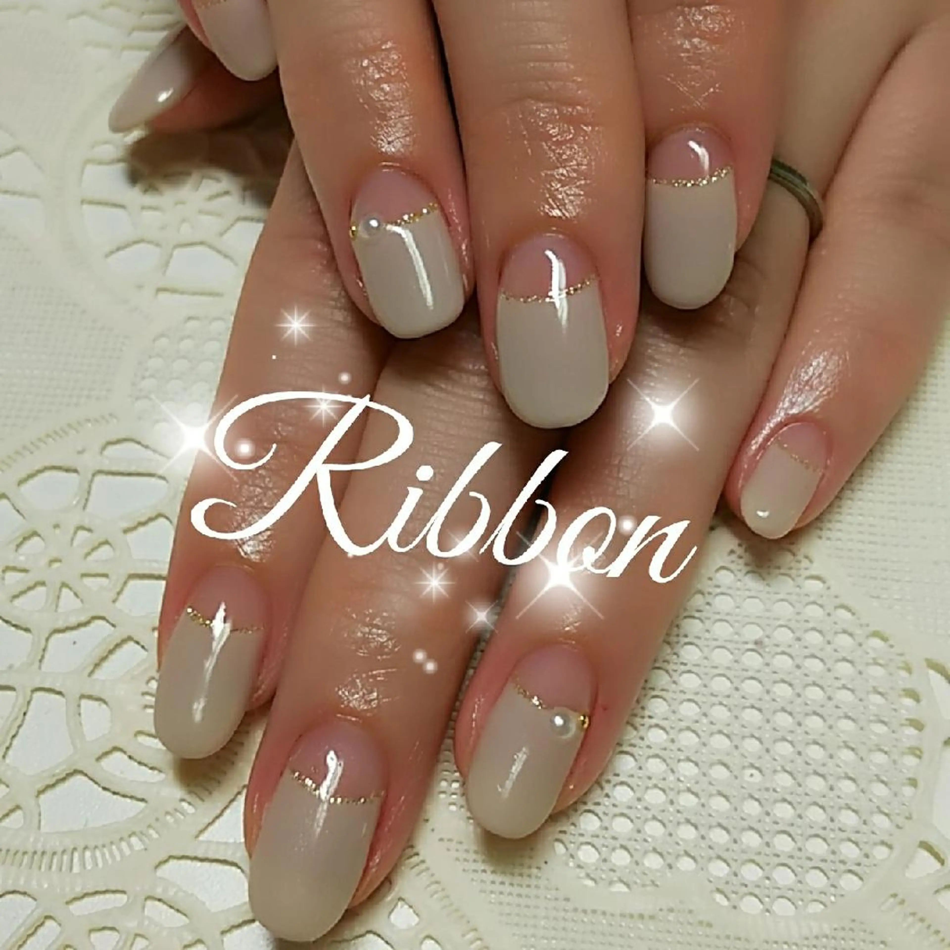 ネイル ハンドネイル トップネイリスト Ribbon立川店のネイルデザイン