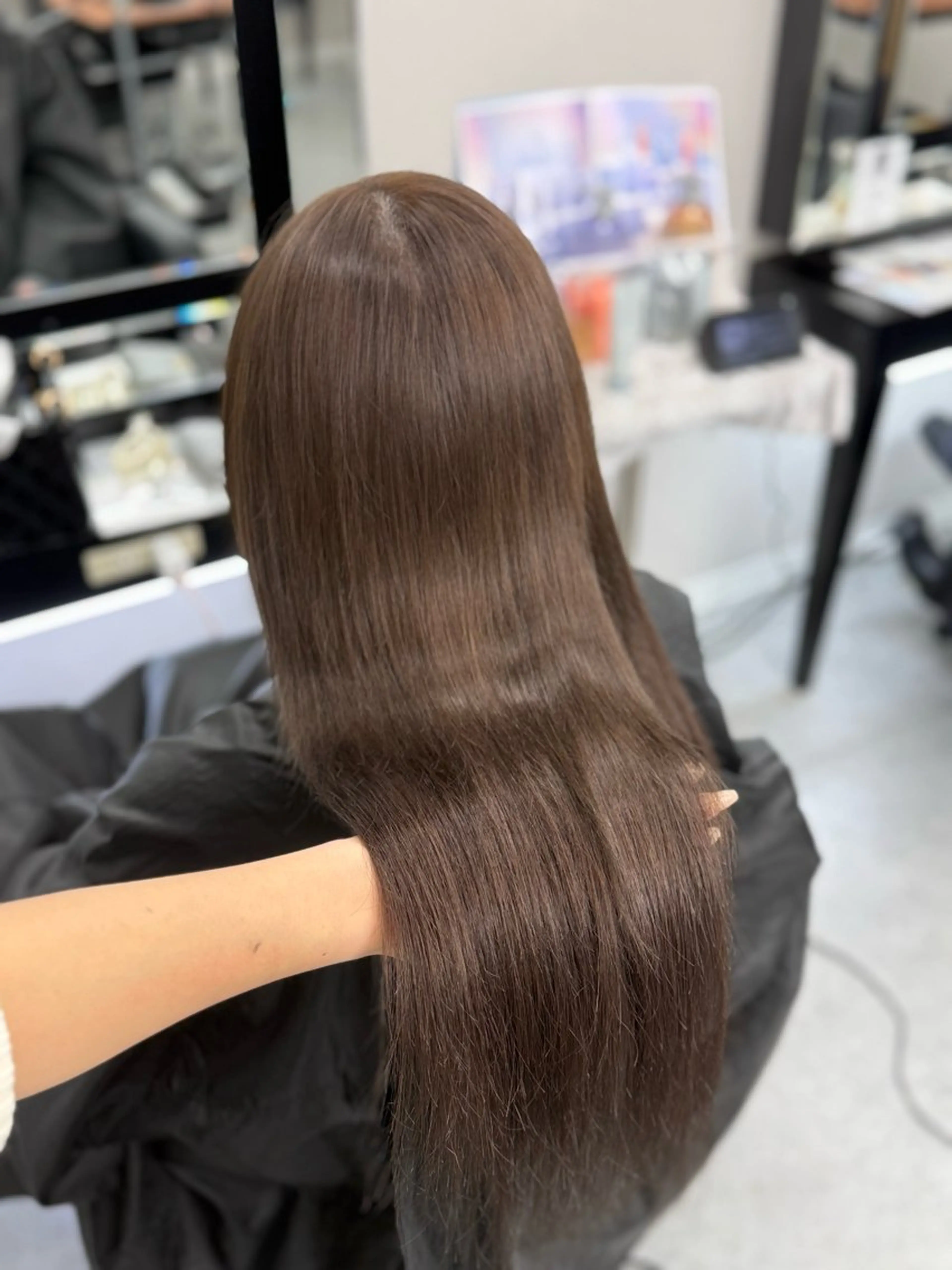 ロング エクステ カット エクステ 𝙃𝘼𝙍𝙐🎀 韓国×エクステのヘアスタイル