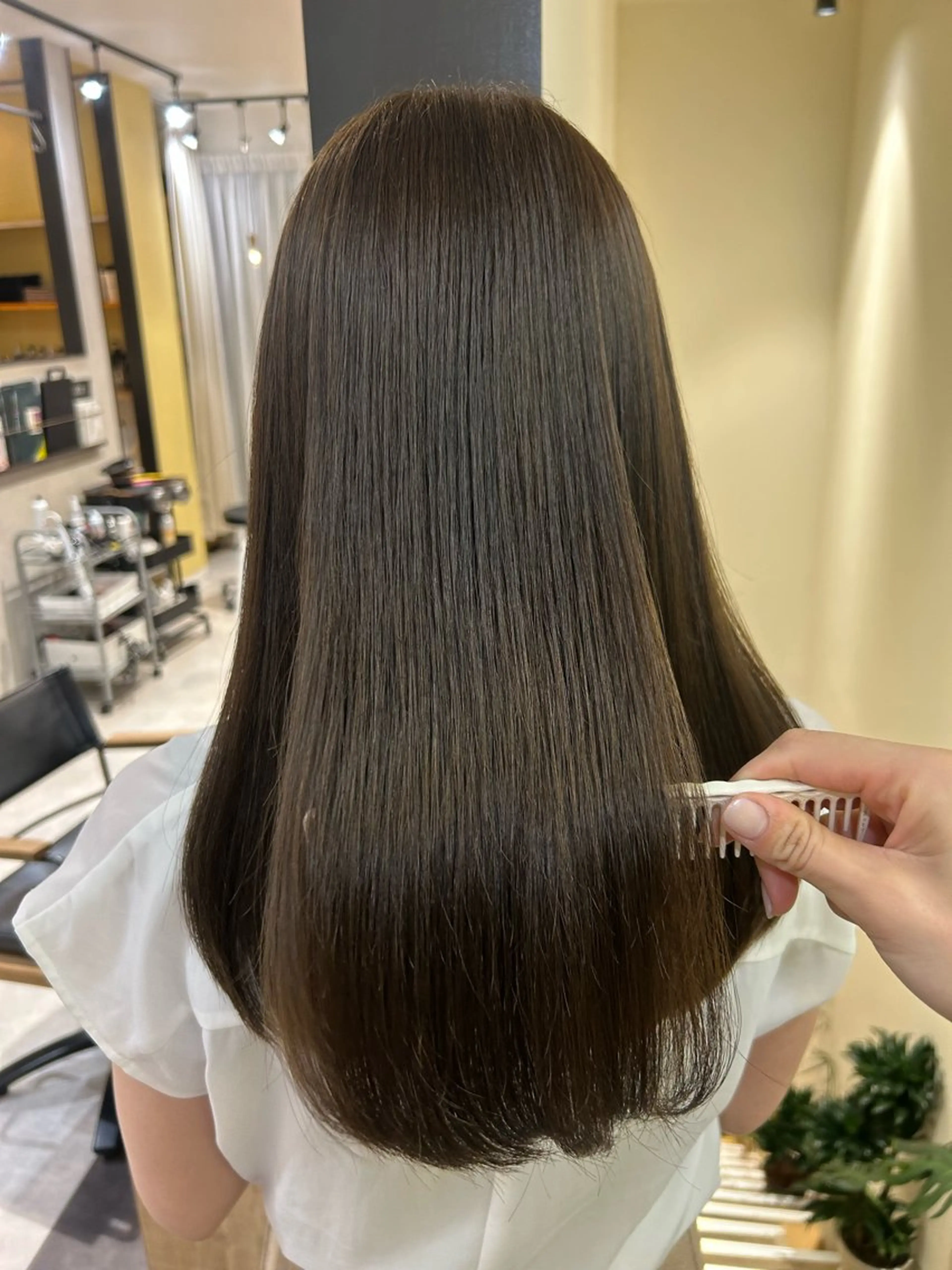 ロング カラー 透明感カラー グレージュ カット ヘアカラー トリートメント hub hair レイヤー/透明感のヘアスタイル