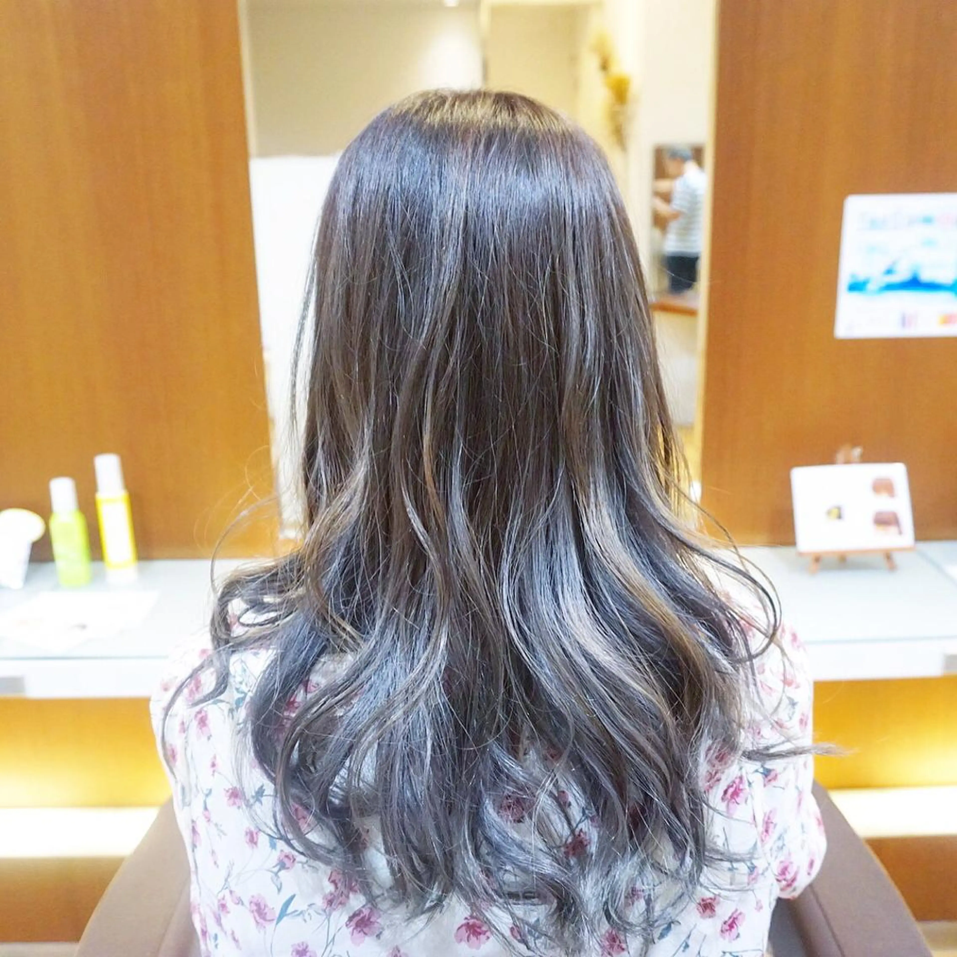 セミロング カラー パーマ アッシュ 透明感カラー Graph. （グラフ）立川🪽✨のヘアスタイル