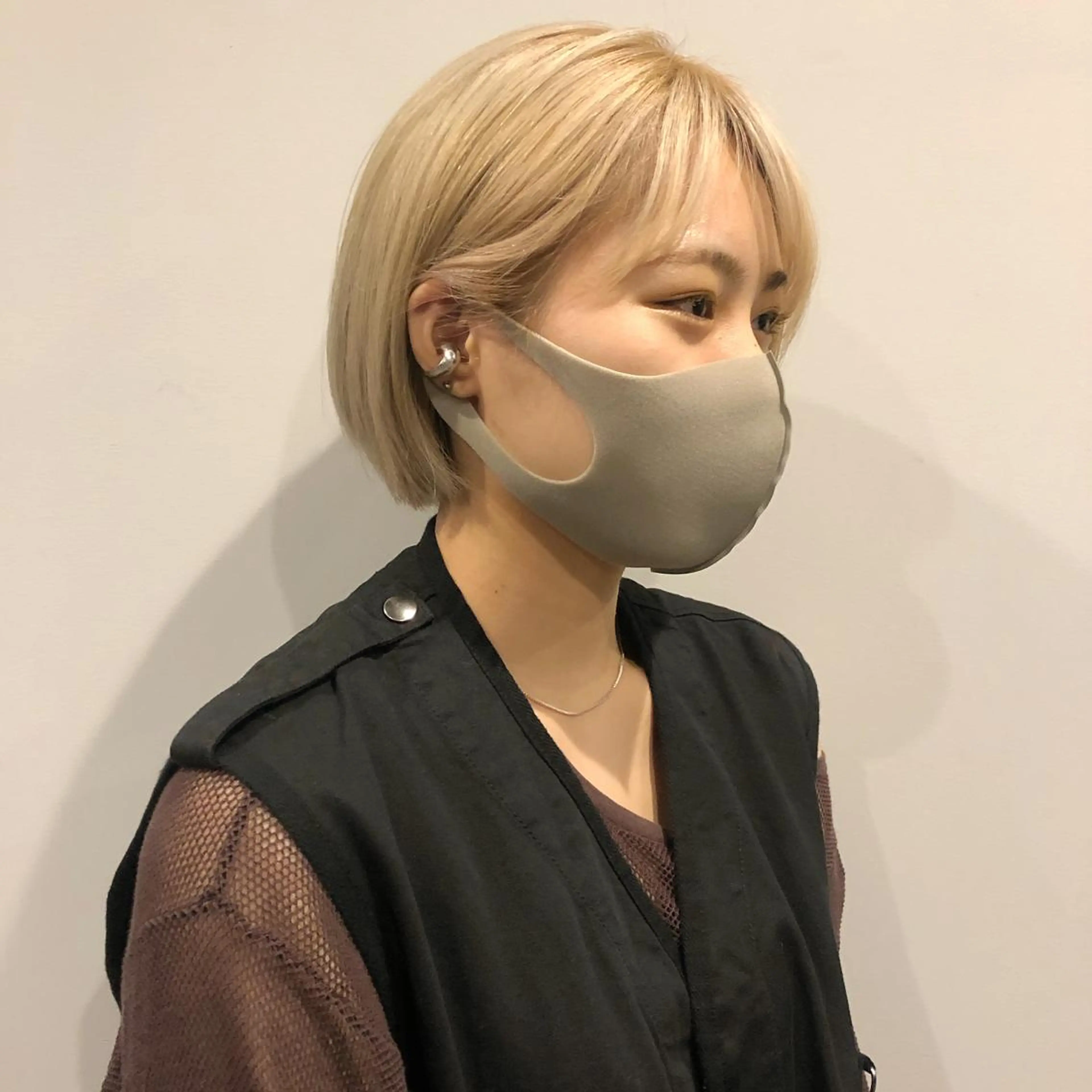 ショート カラー ブロンド ハイトーンカラー ショートヘア ヘアカラー ケアブリーチ/ボブ/ honoのヘアスタイル