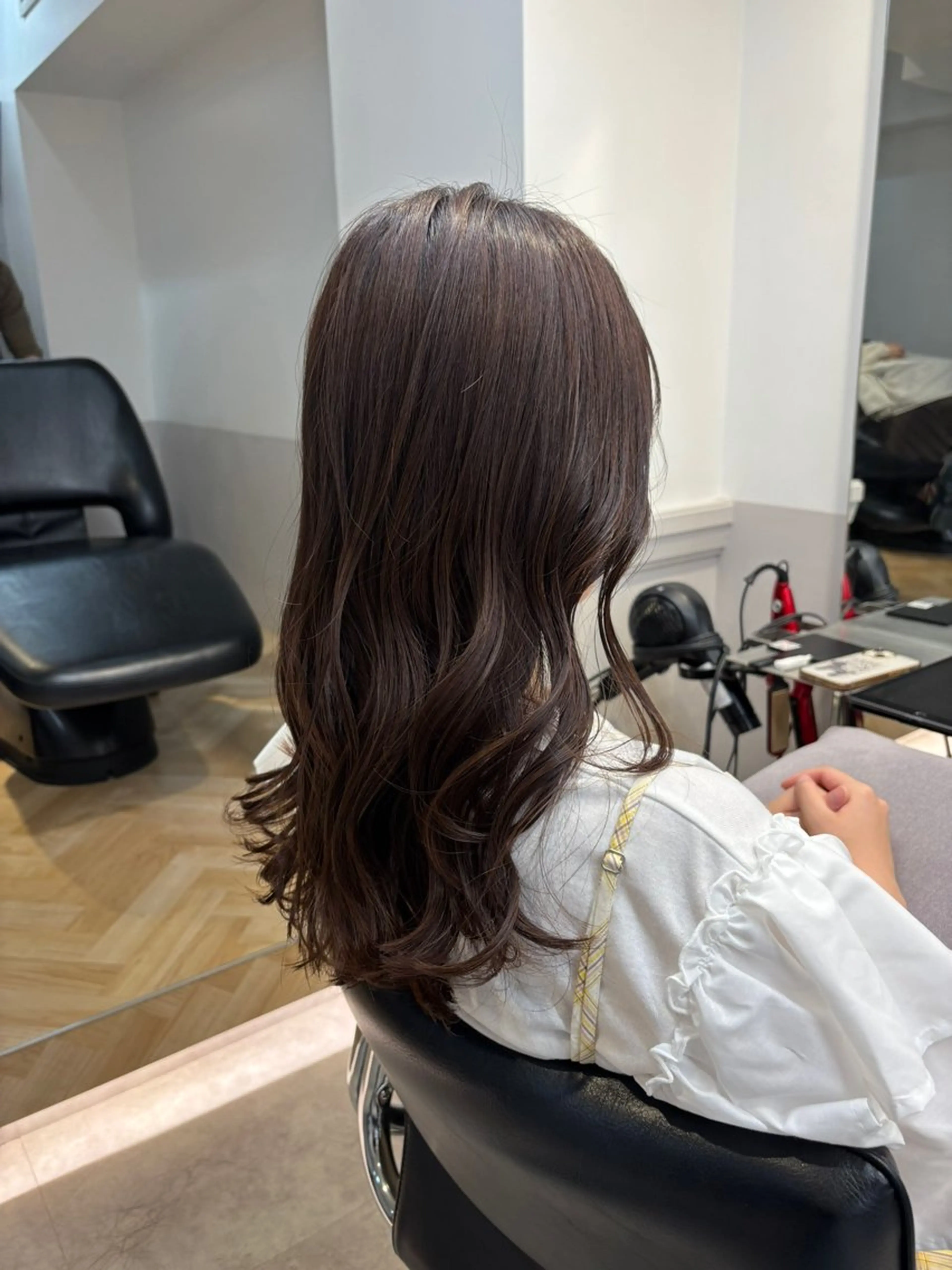 ロング カット ヘアカラー トリートメント 🎀暖色カラー／ボブ 🎀MOMONAのヘアスタイル