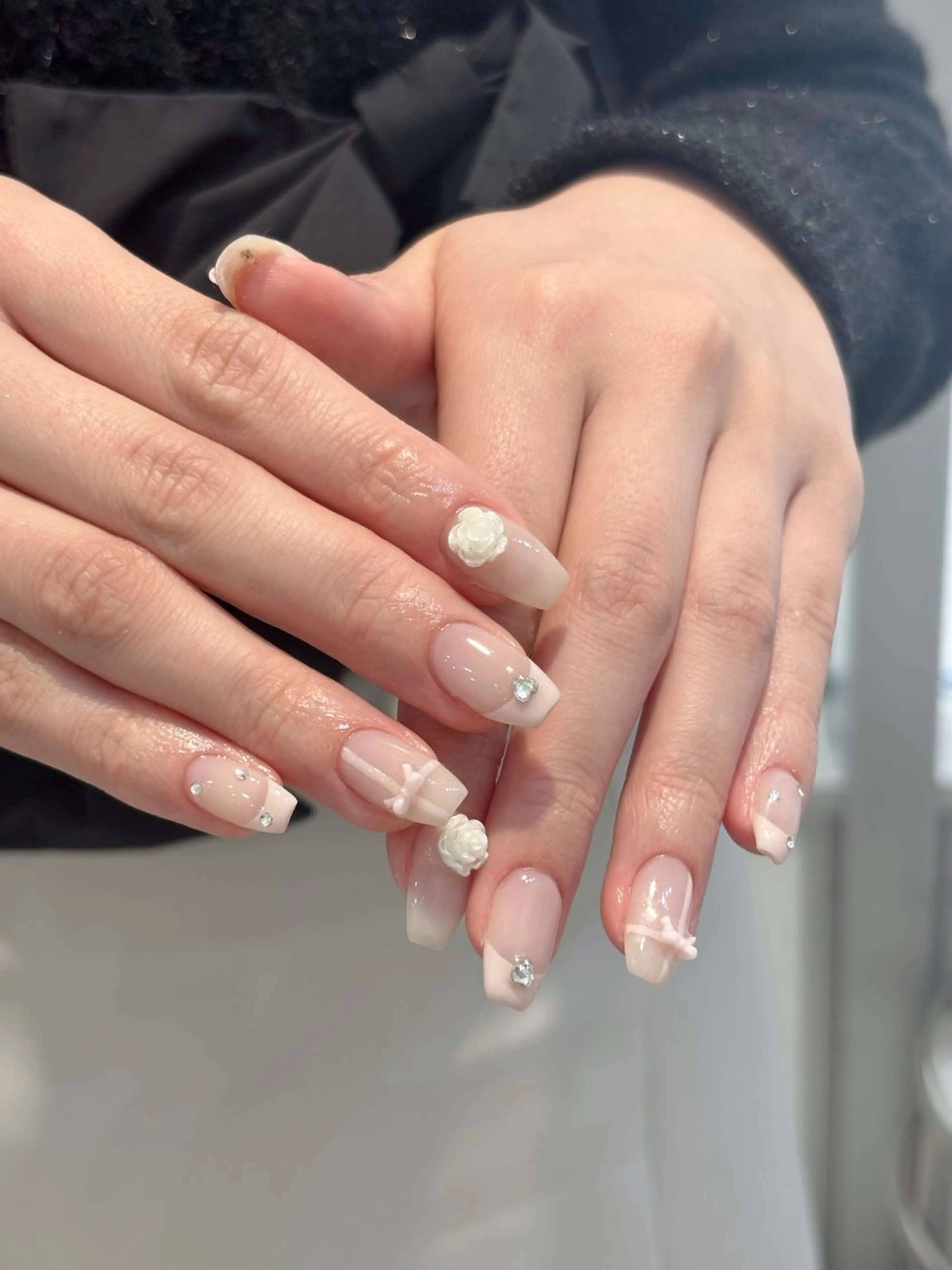 ネイル ハンドネイル 🩰ミキ/韓国♡ 大人girlyネイルのネイルデザイン