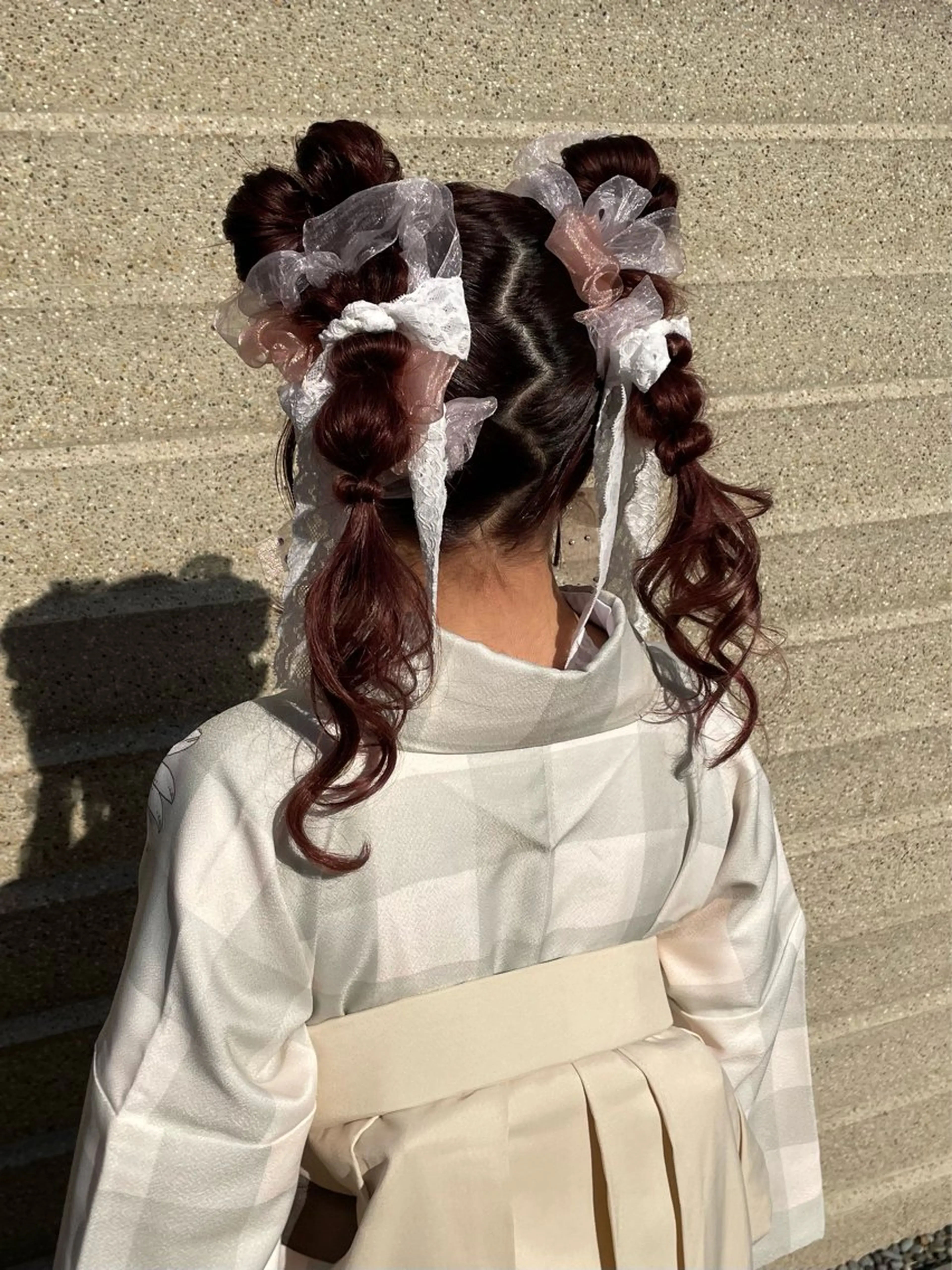 ロング 卒業式のヘアスタイル 学生 韓国風ヘア ロング 着付け 当日予約大歓迎💕/ Chisatoのその他イメージ