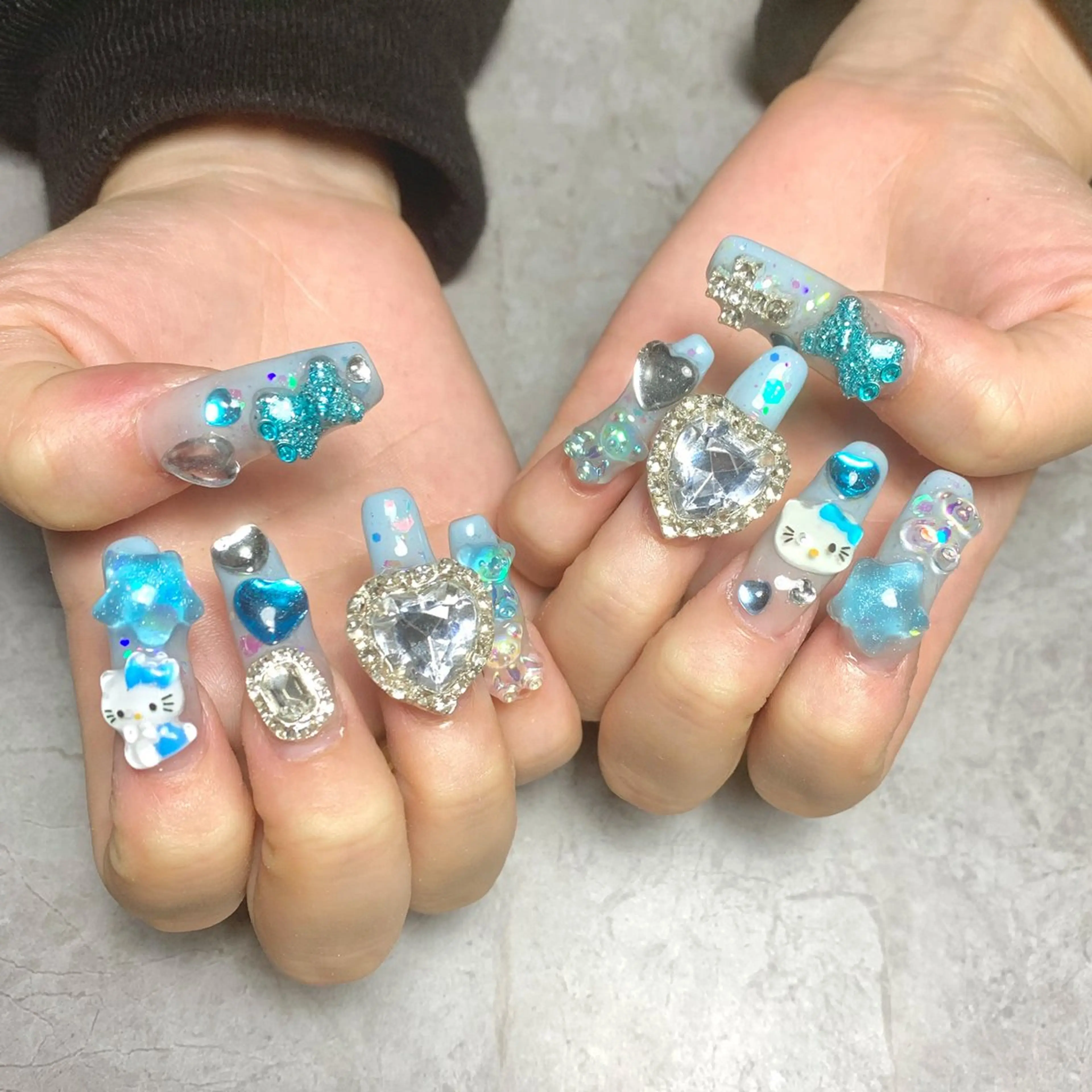 ネイル キラキラネイル スカルプネイル Nail Salon Lillion【リリオン】所属・lillion karenのネイルデザイン