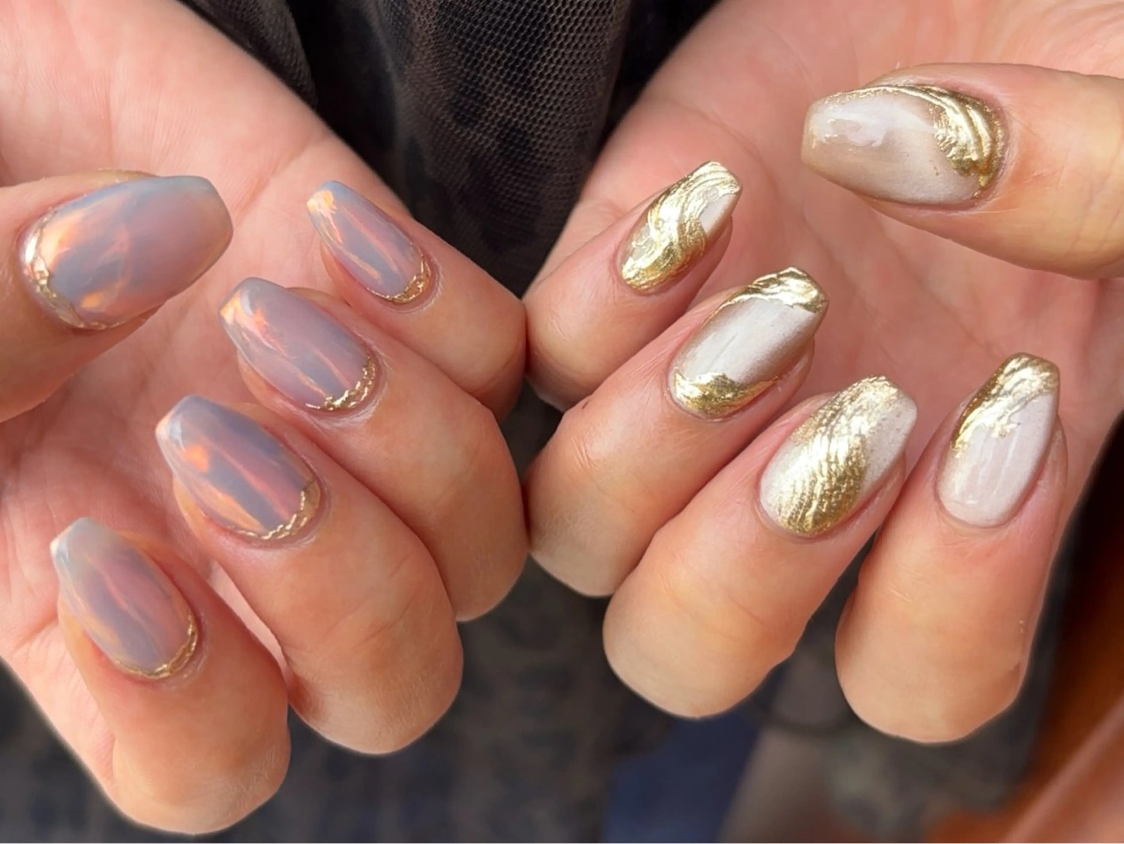 ネイル アートネイル ミラーネイル ニュアンスネイル SALON  RODAN所属・焼津市三和 MASUDAのネイルデザイン