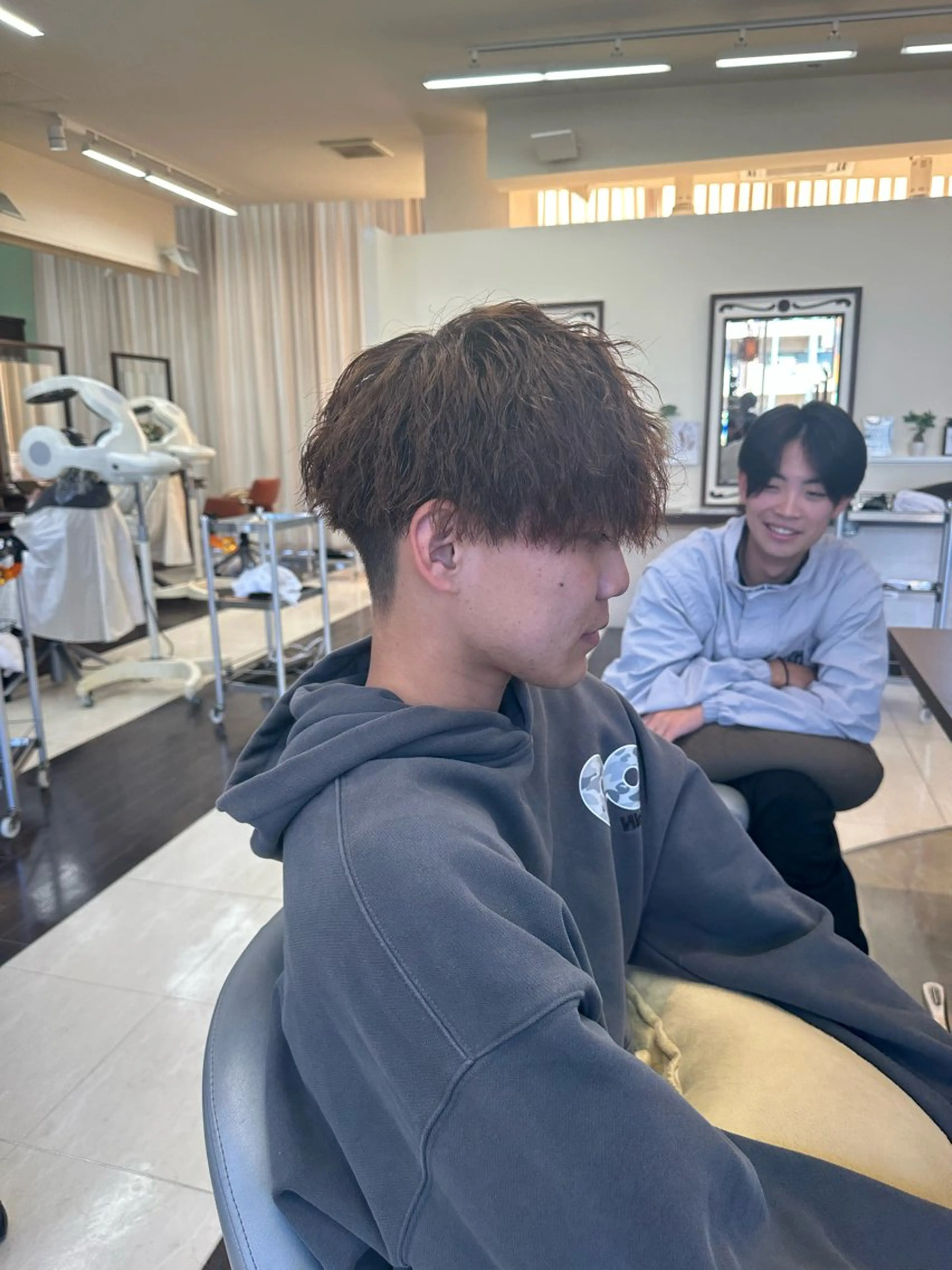 ショート カラー パーマ メンズ カット パーマ ヘアセット 毎月230人担当/ メンズヘア/清和武虎のヘアスタイル