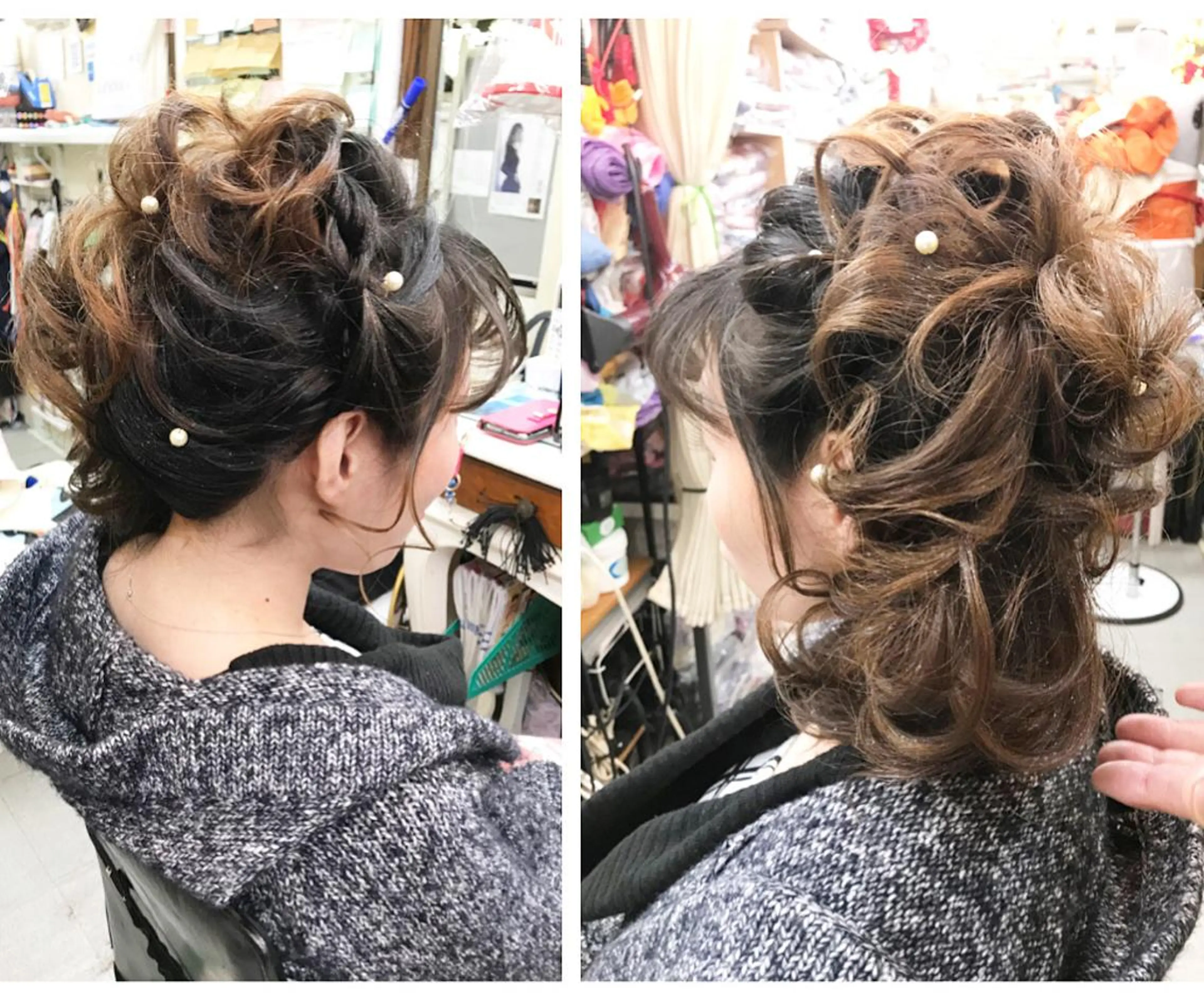 ミディアム ヘアアレンジ ハーフアップ 上辻 博司のその他イメージ