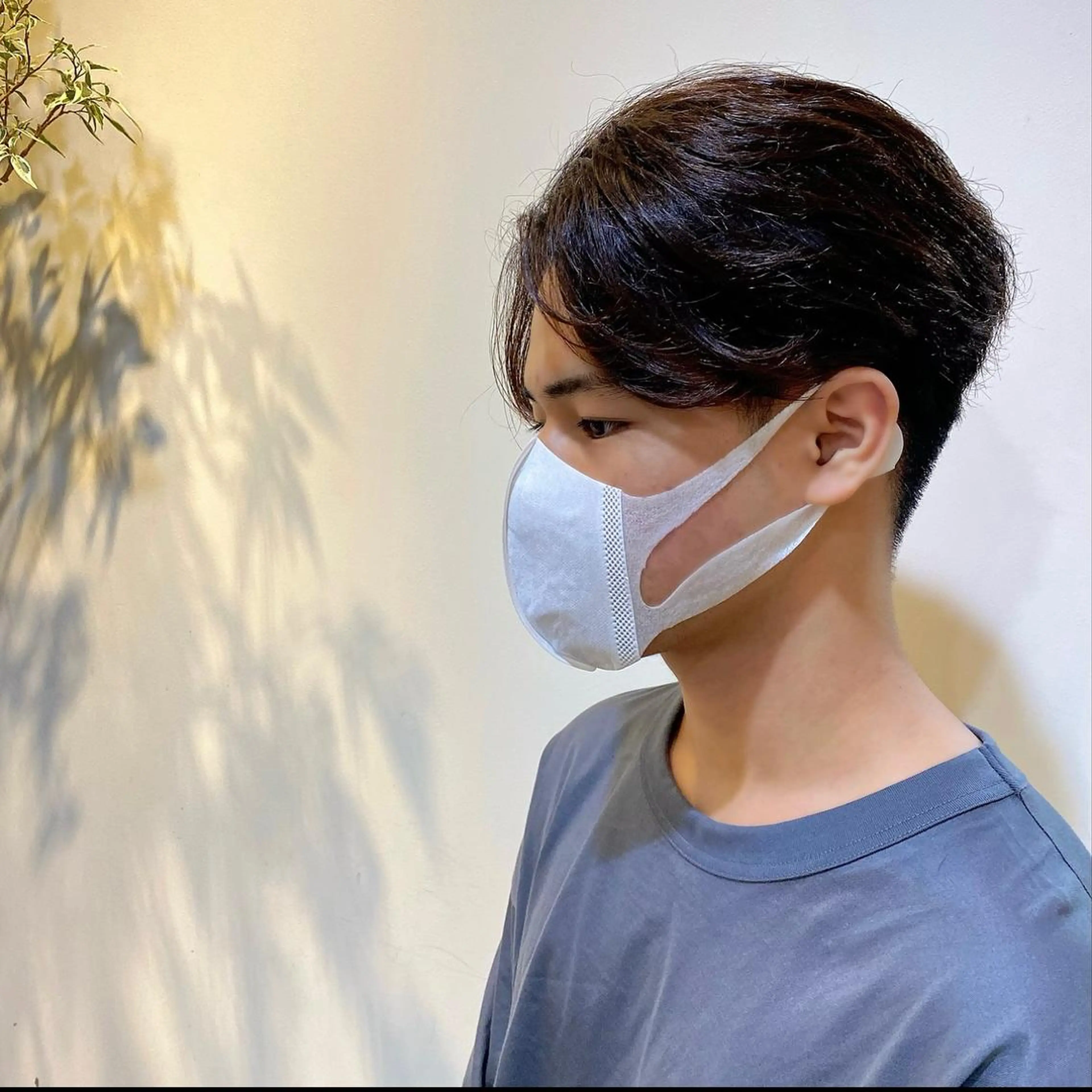 ショート メンズ センターパート JINKIメンズ特化 メンズカットパーマのヘアスタイル