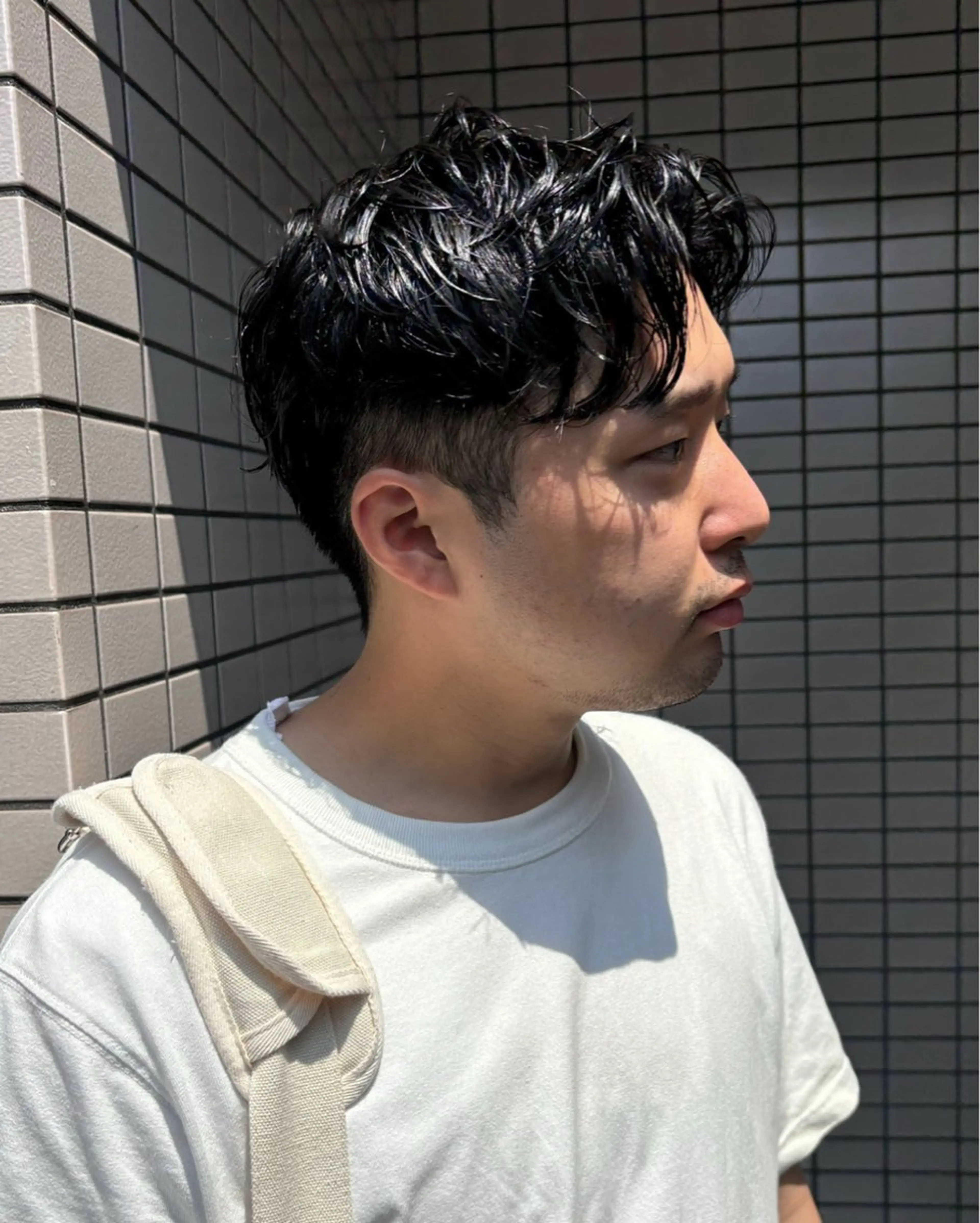 ミディアム メンズ センターパート マッシュ 刈り上げ 渋谷/原宿/メンズ/ コヤマトモヤのヘアスタイル