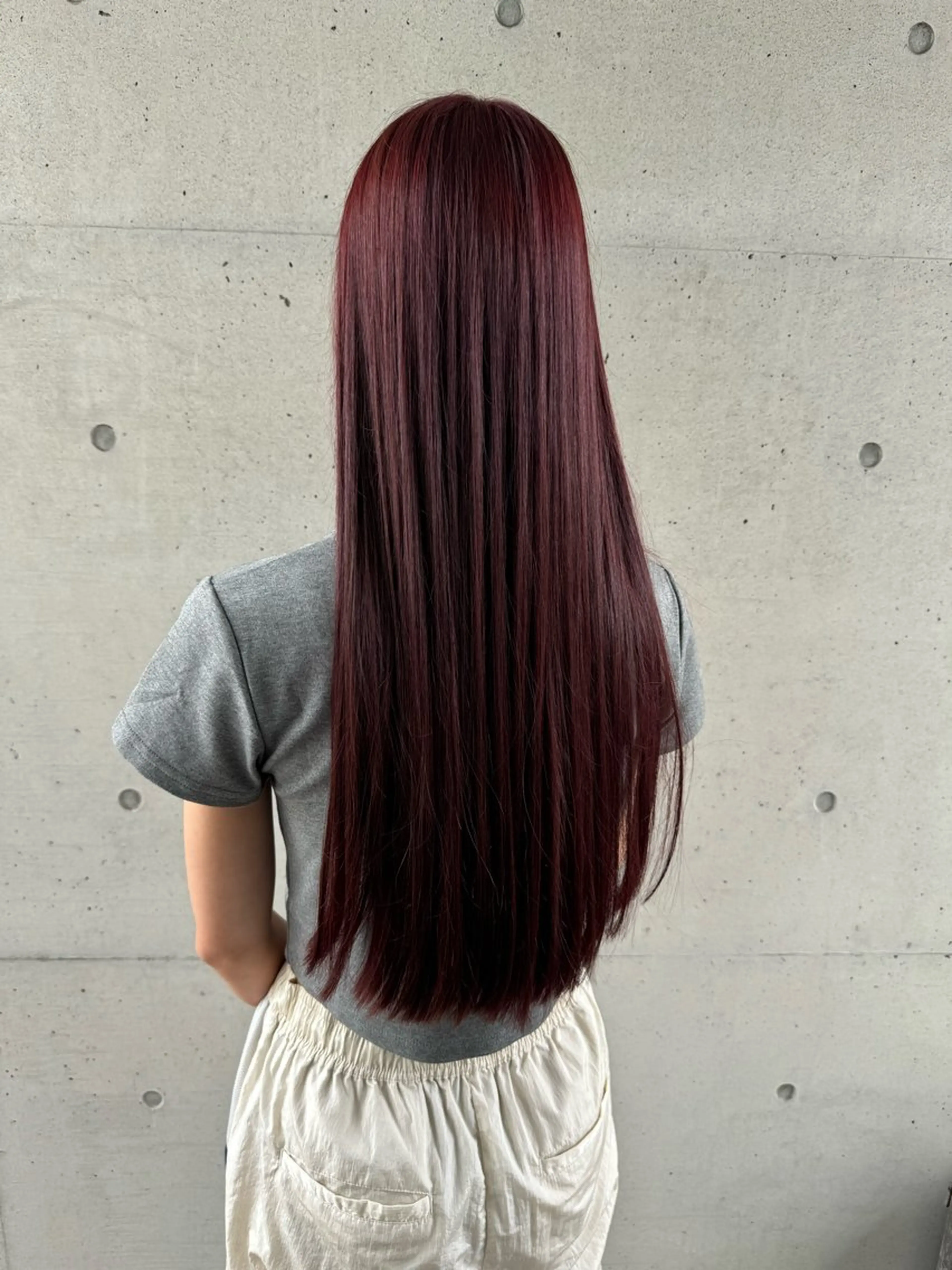 ロング カット ヘアカラー トリートメント 岸田莉奈/ ゆるふわ/ナチュラルのヘアスタイル