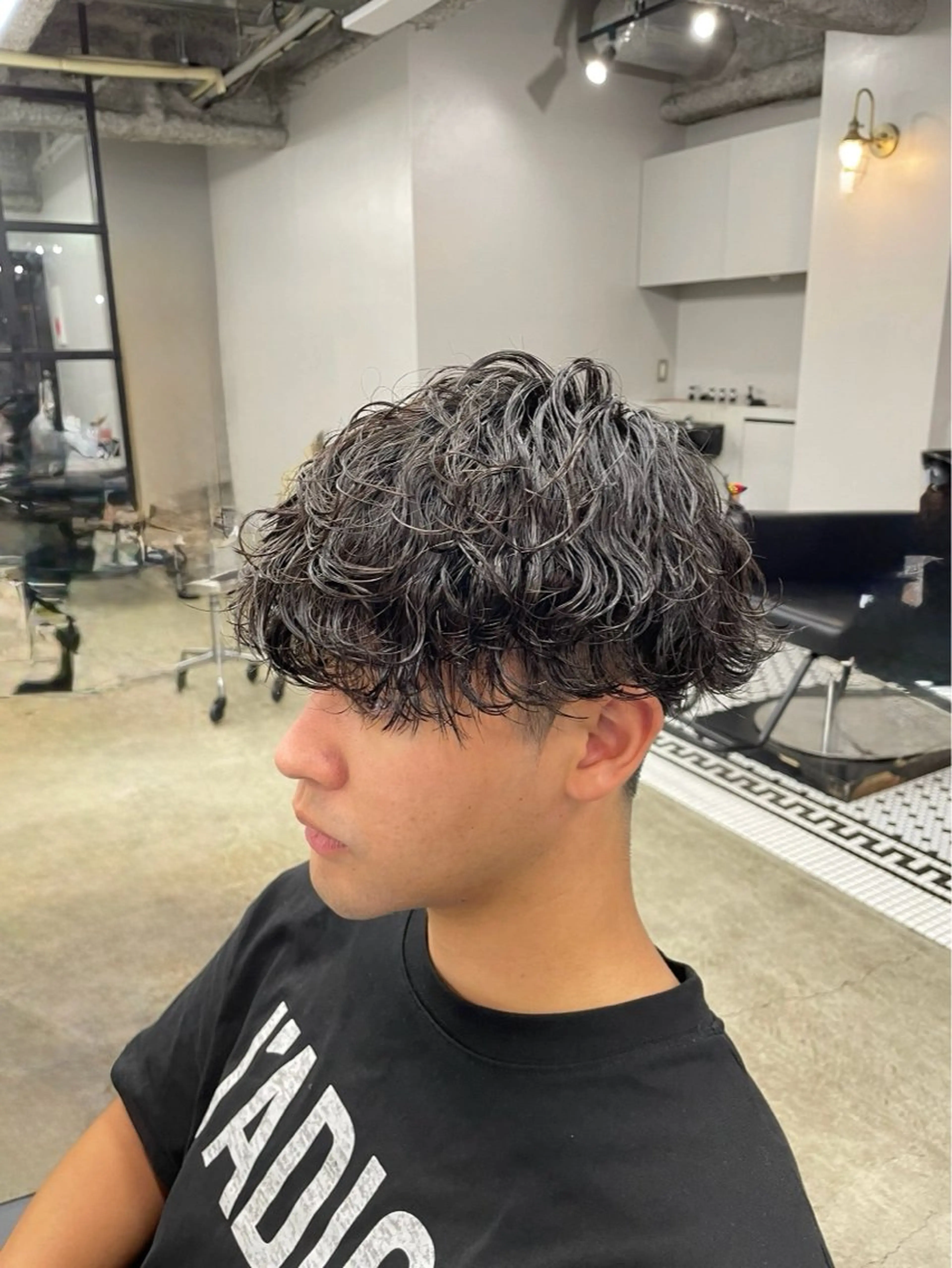 パーマ メンズ メンズパーマ 波巻きパーマ カット パーマ トリートメント メンズカット/パーマ 艶カラーTAIGA︎のヘアスタイル