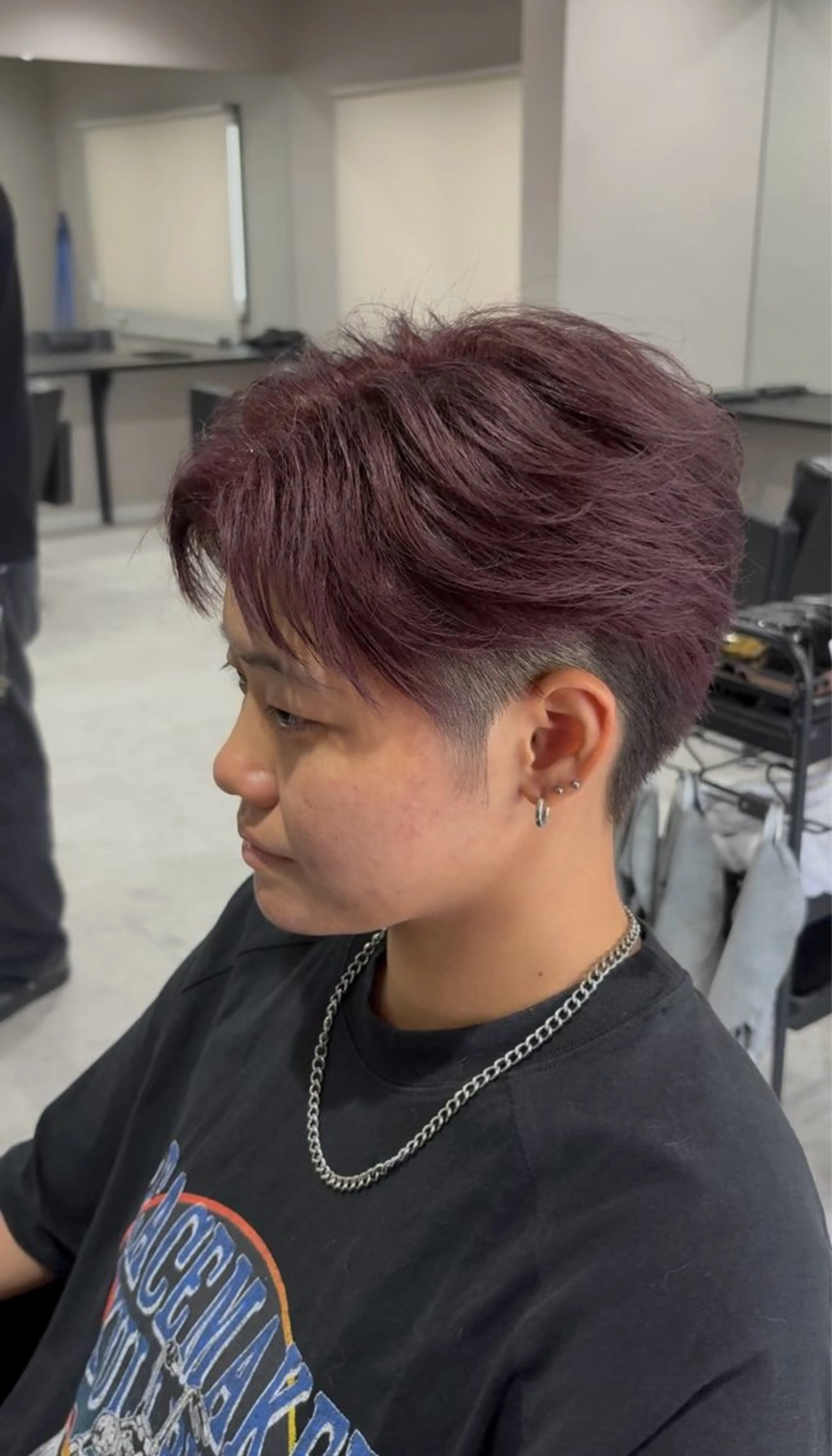 ショート カラー メンズ ベージュカラー ピンクカラー ピンクベージュ B TECH by Zen sly所属・中野 静莉のヘアスタイル