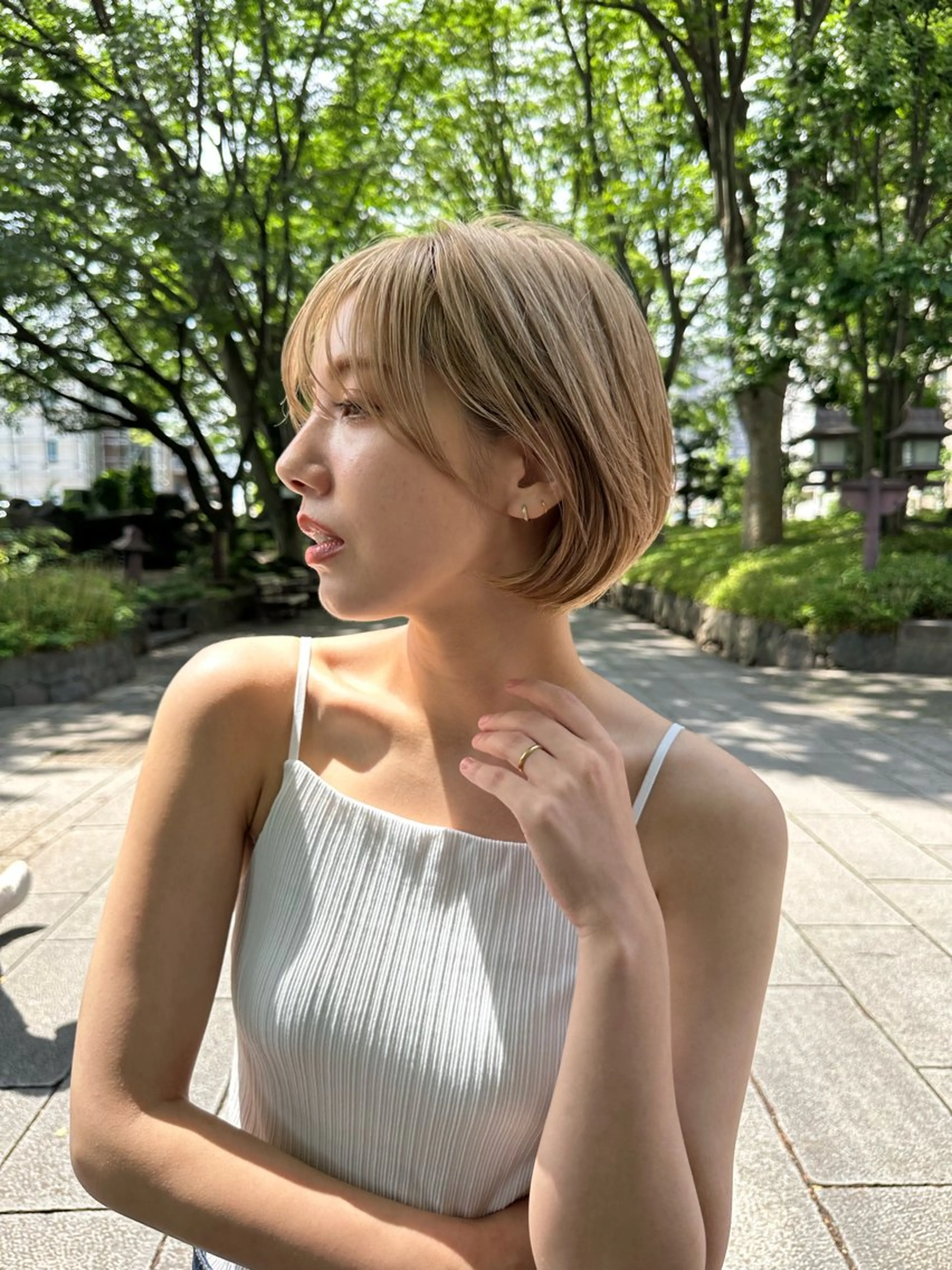 ショート ボブ 韓国風ヘア 小顔カット カット ヘアカラー トリートメント ヘッドスパ taiga ショート /レイヤー/矯正🌈のヘアスタイル