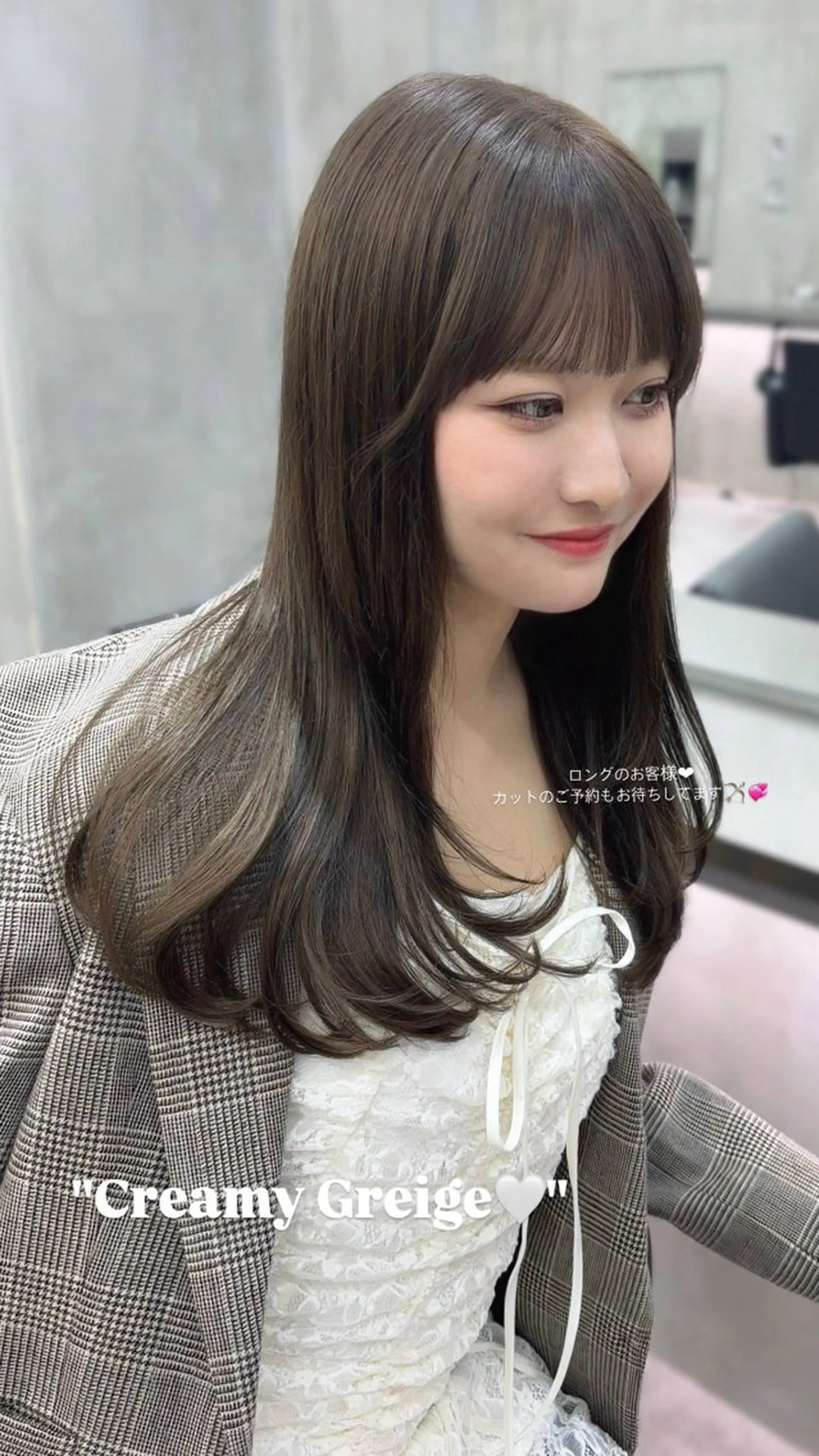 ロング カラー ヘアアレンジ ベージュカラー ブリーチ 透明感カラー ダブルカラー ブリーチなしカラー the path sora♡のヘアスタイル