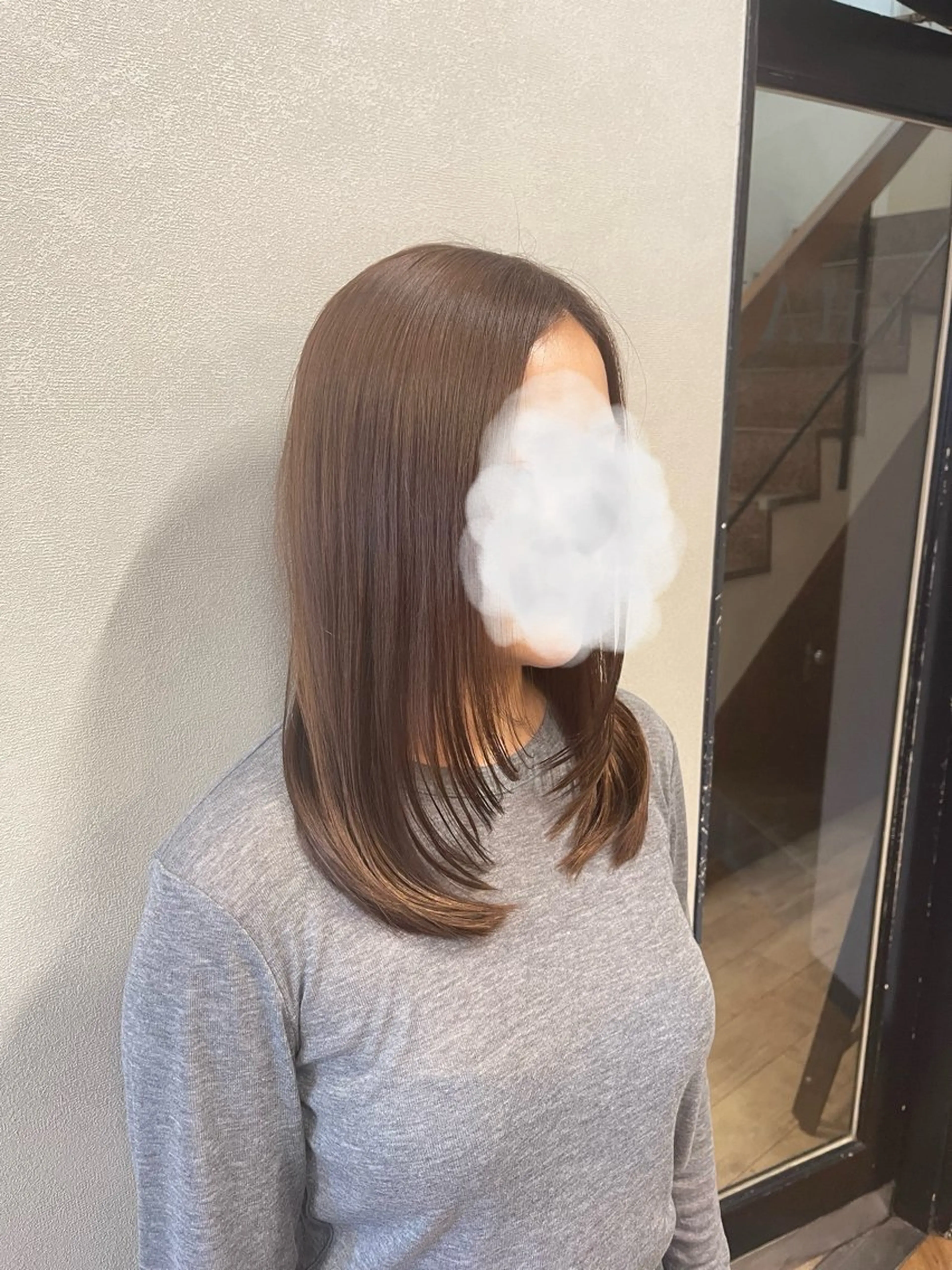 ミディアム 愛 莉/大阪美容室 /ケア・艶カラーのヘアスタイル