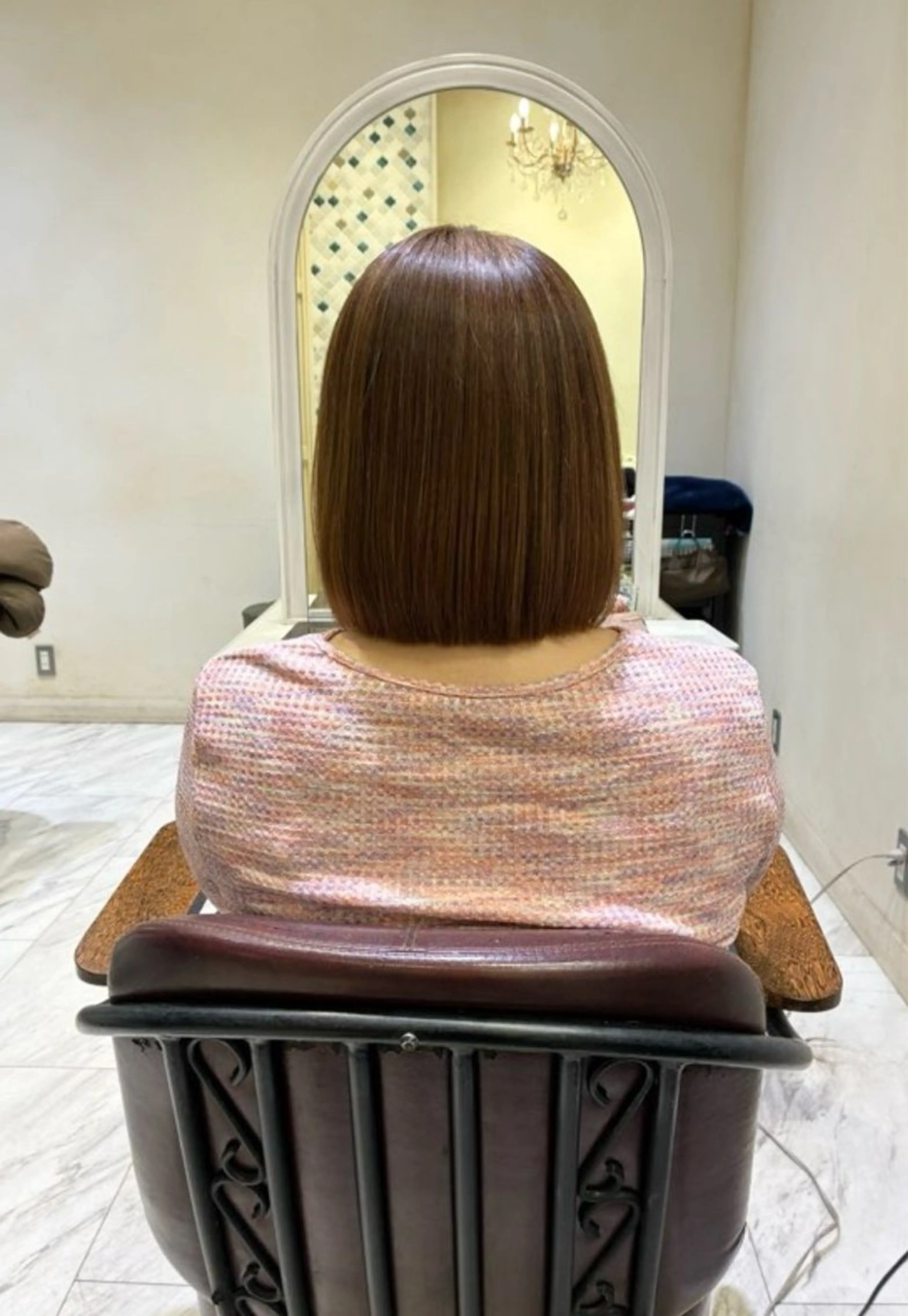 カット＋矯正縮毛ｏｒ髪質改善トリートメントモデルの写真