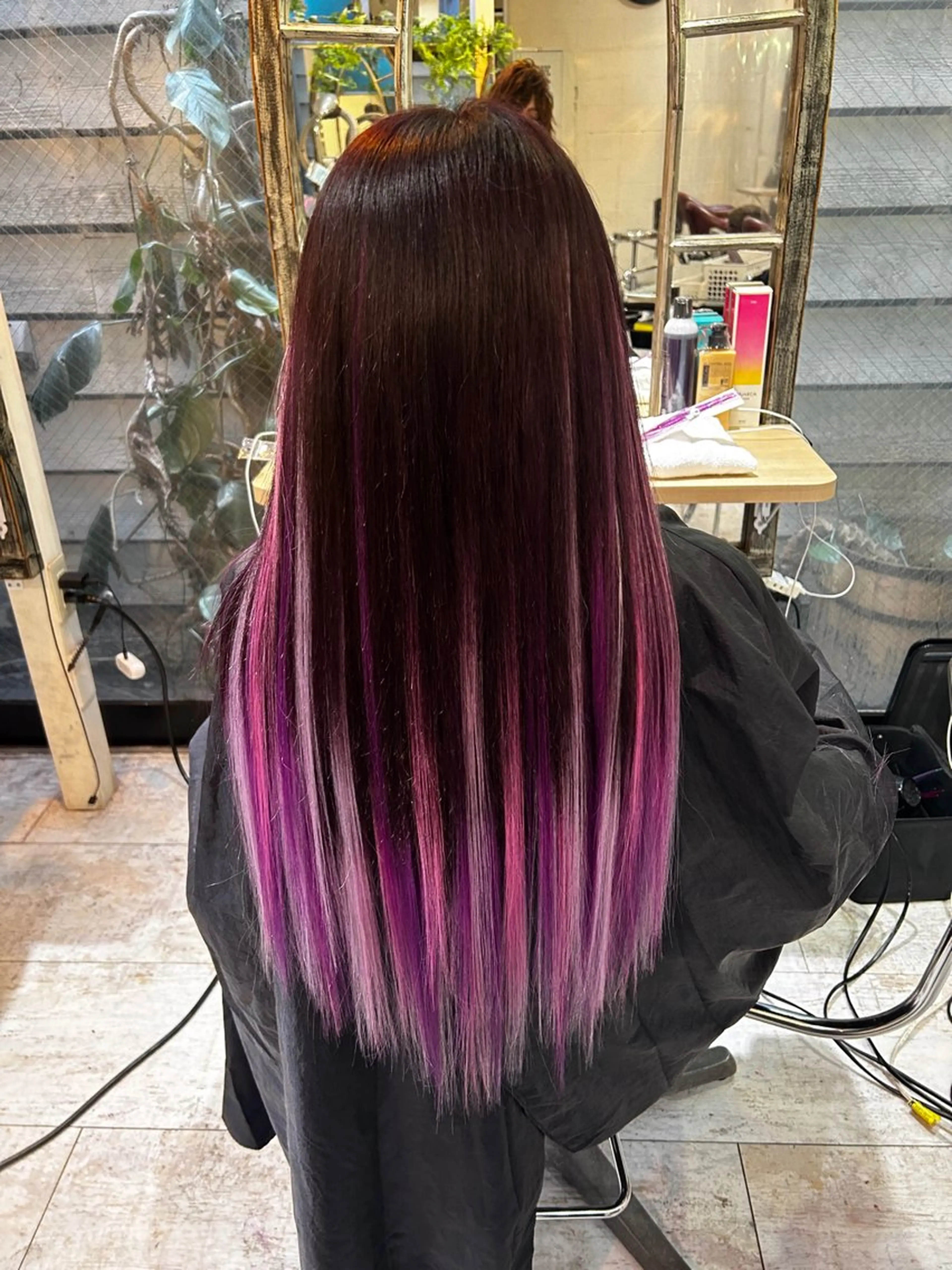 ロング カラー ‼️最新ハネエクステ 原宿のヘアスタイル