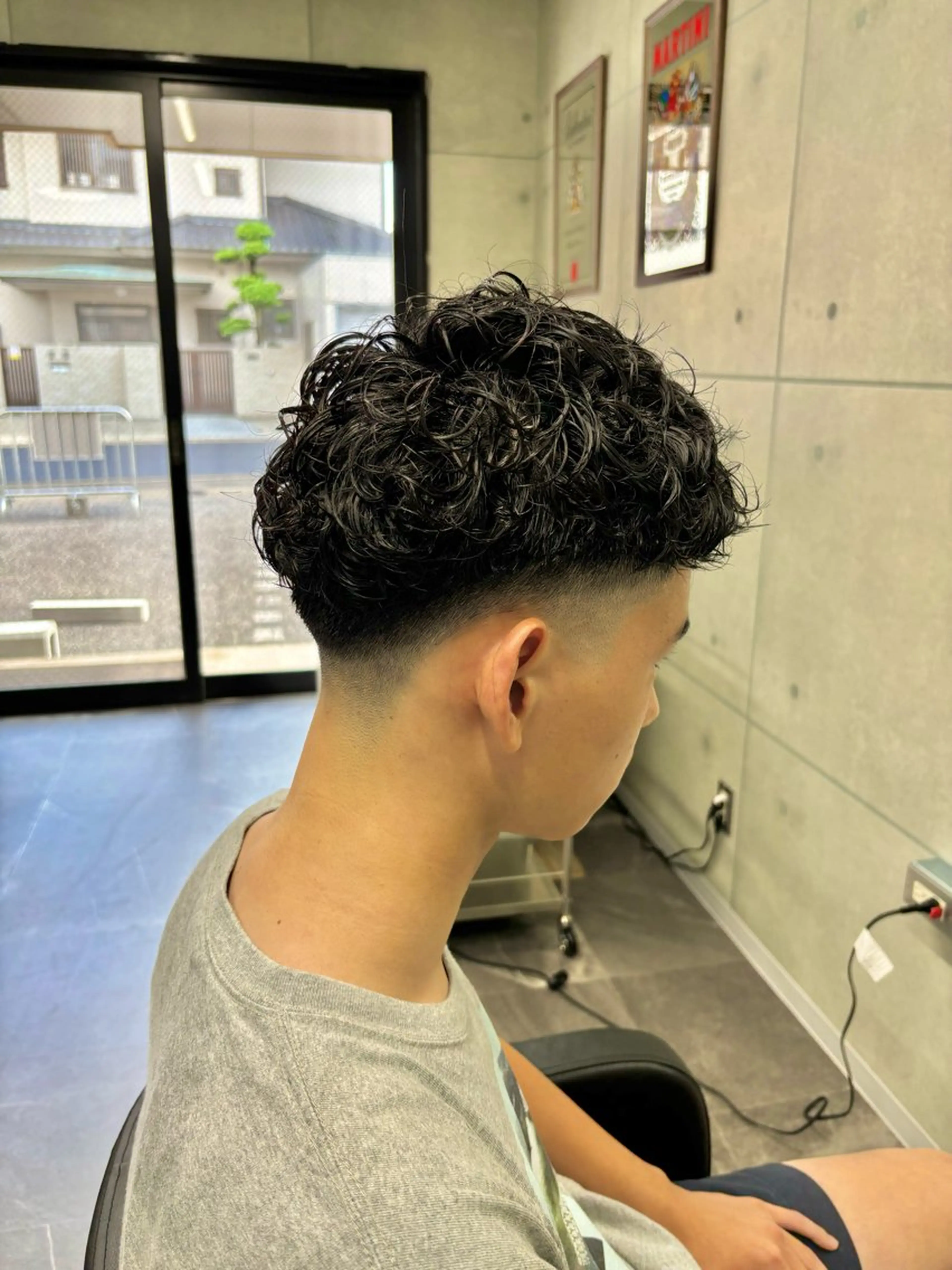 パーマ メンズ Re:Live 澁谷玄のヘアスタイル