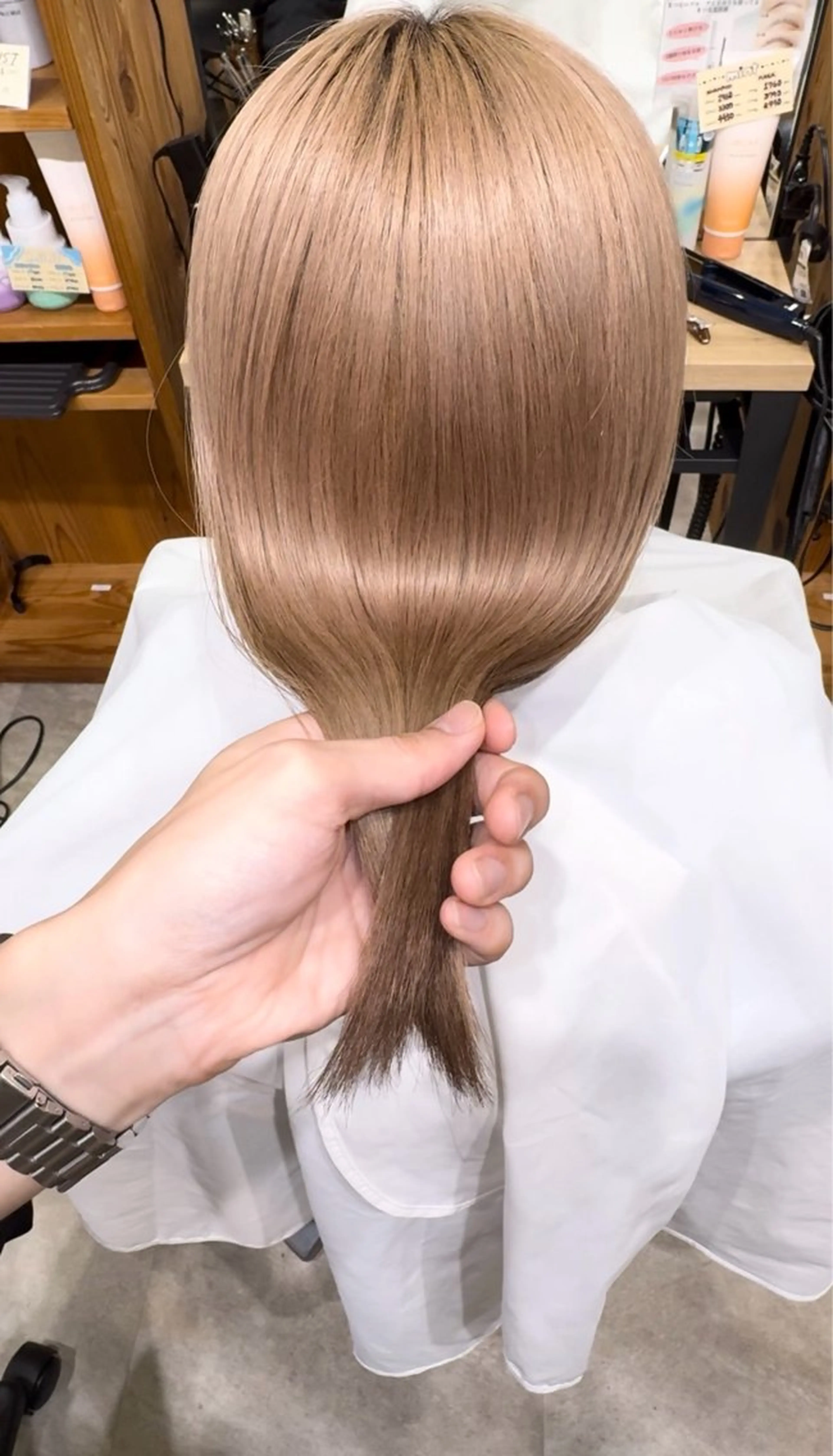 ケアWカラー+髪質改善トリートメントの写真