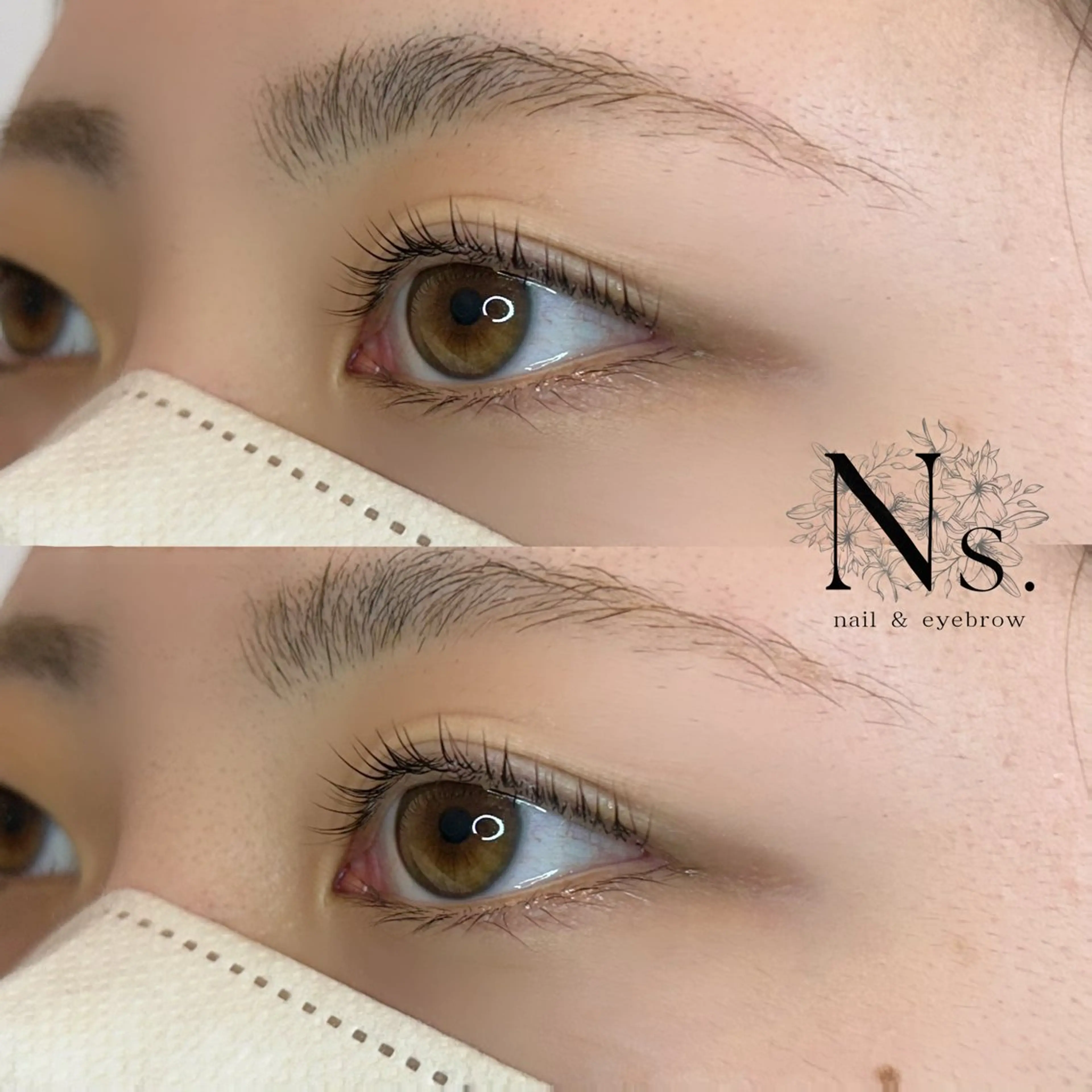 マツエク・マツパ パリジェンヌラッシュリフト Ns.nail &eyebrow所属・Ns.nail& eyebrow南瑠華の眉毛・アイブロウイメージ