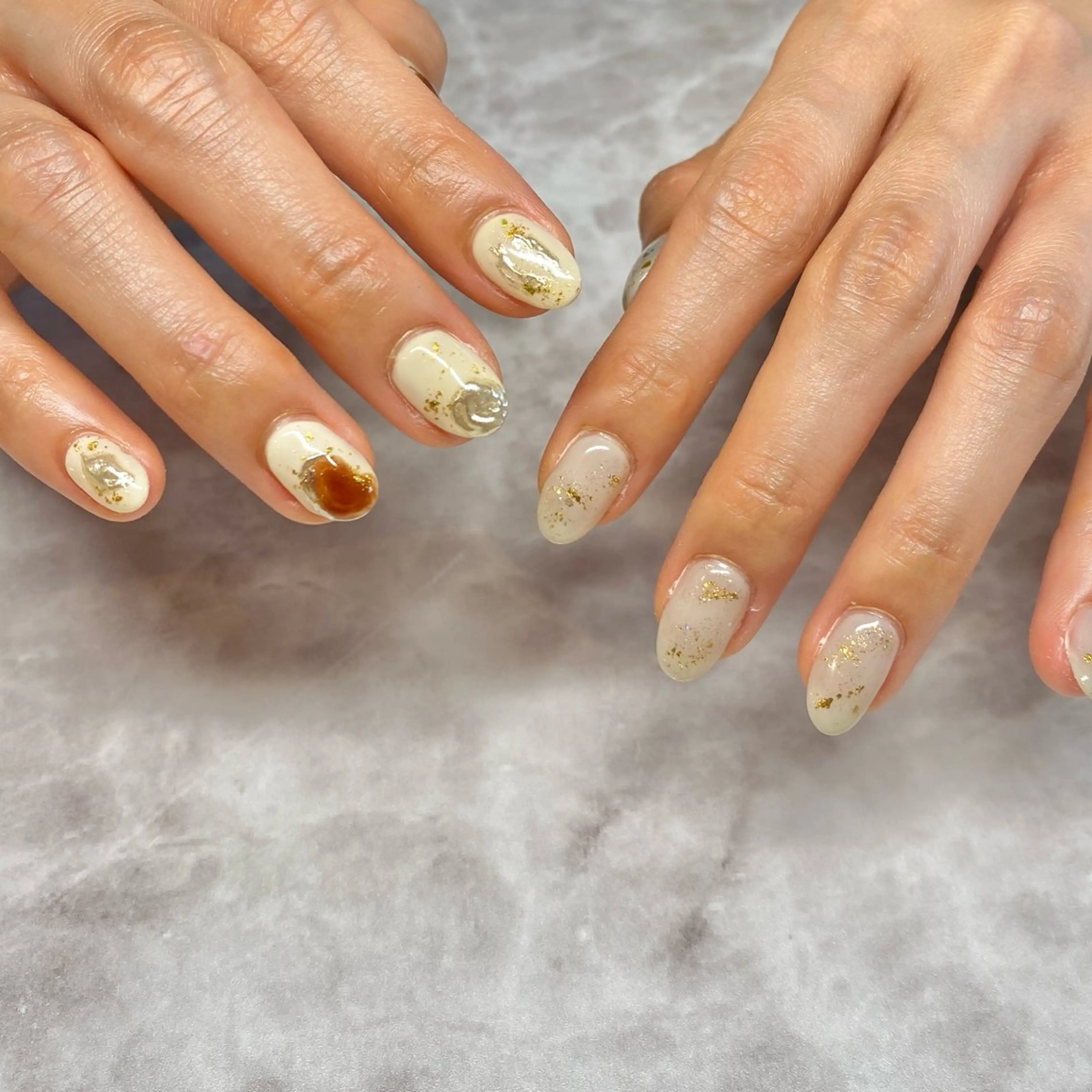 ネイル ミラーネイル ニュアンスネイル Loca所属・Loca.nails Kasumiのネイルデザイン