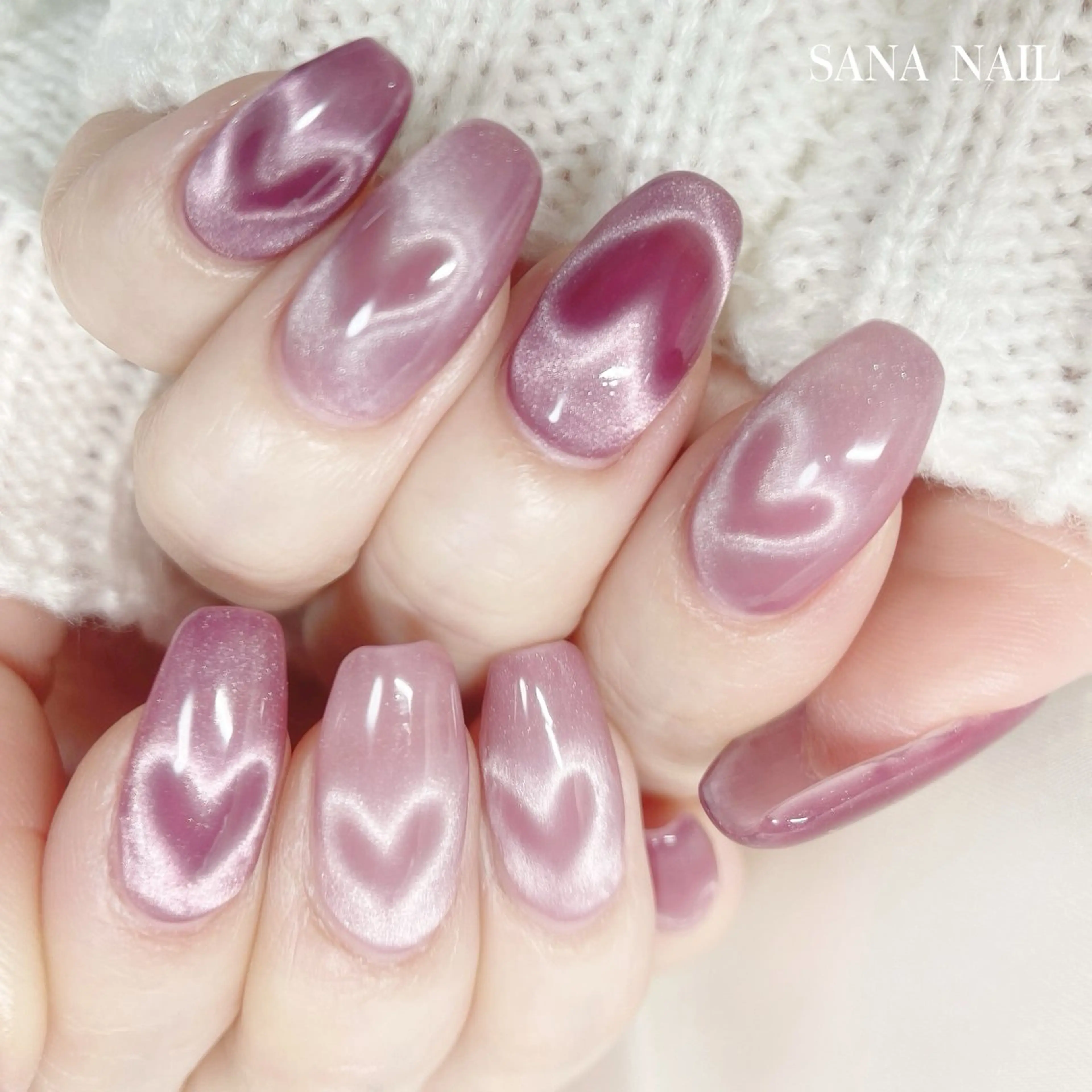 ネイル ハート nailsalon SANANAILのネイルデザイン