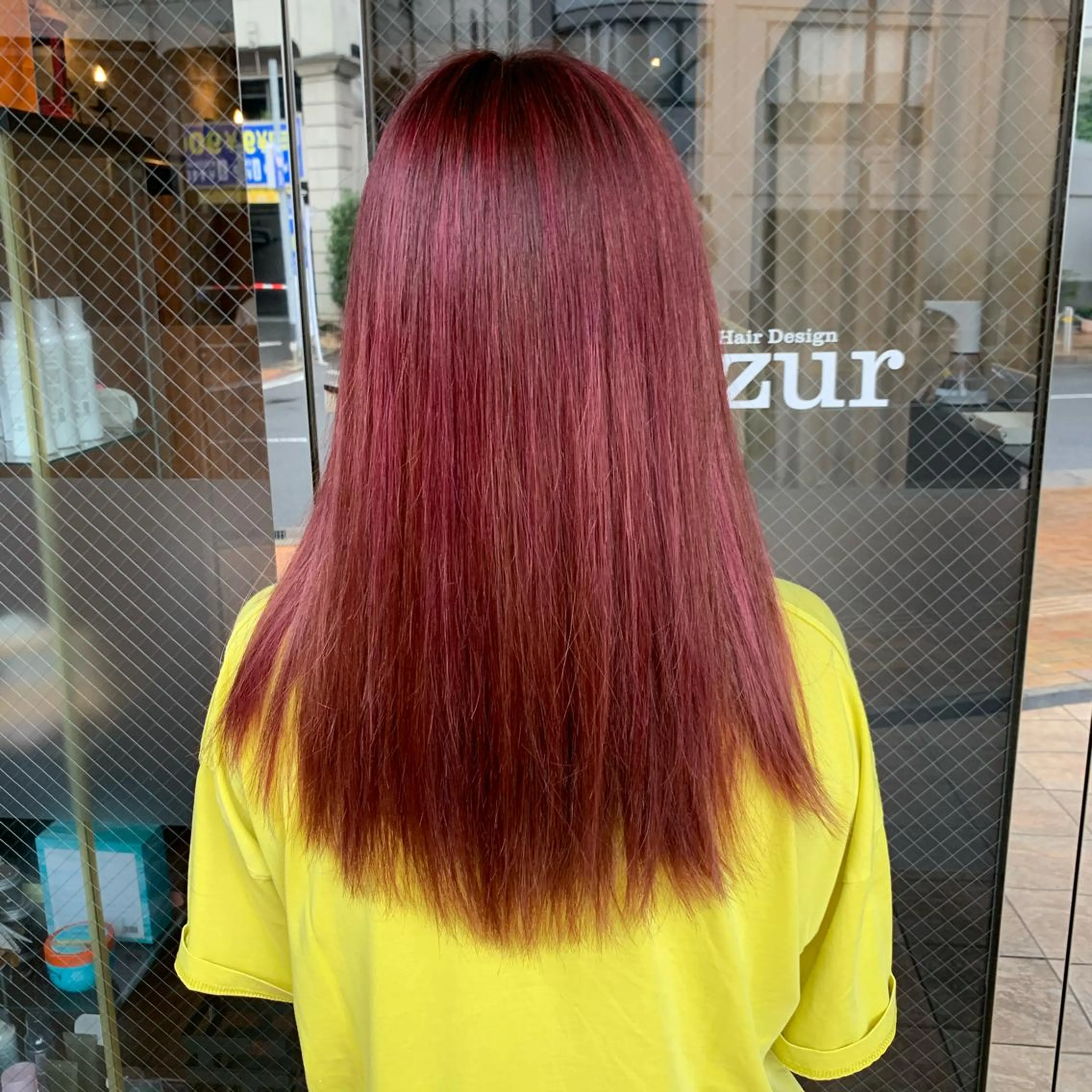 セミロング カラー HairDesign Azurのヘアスタイル
