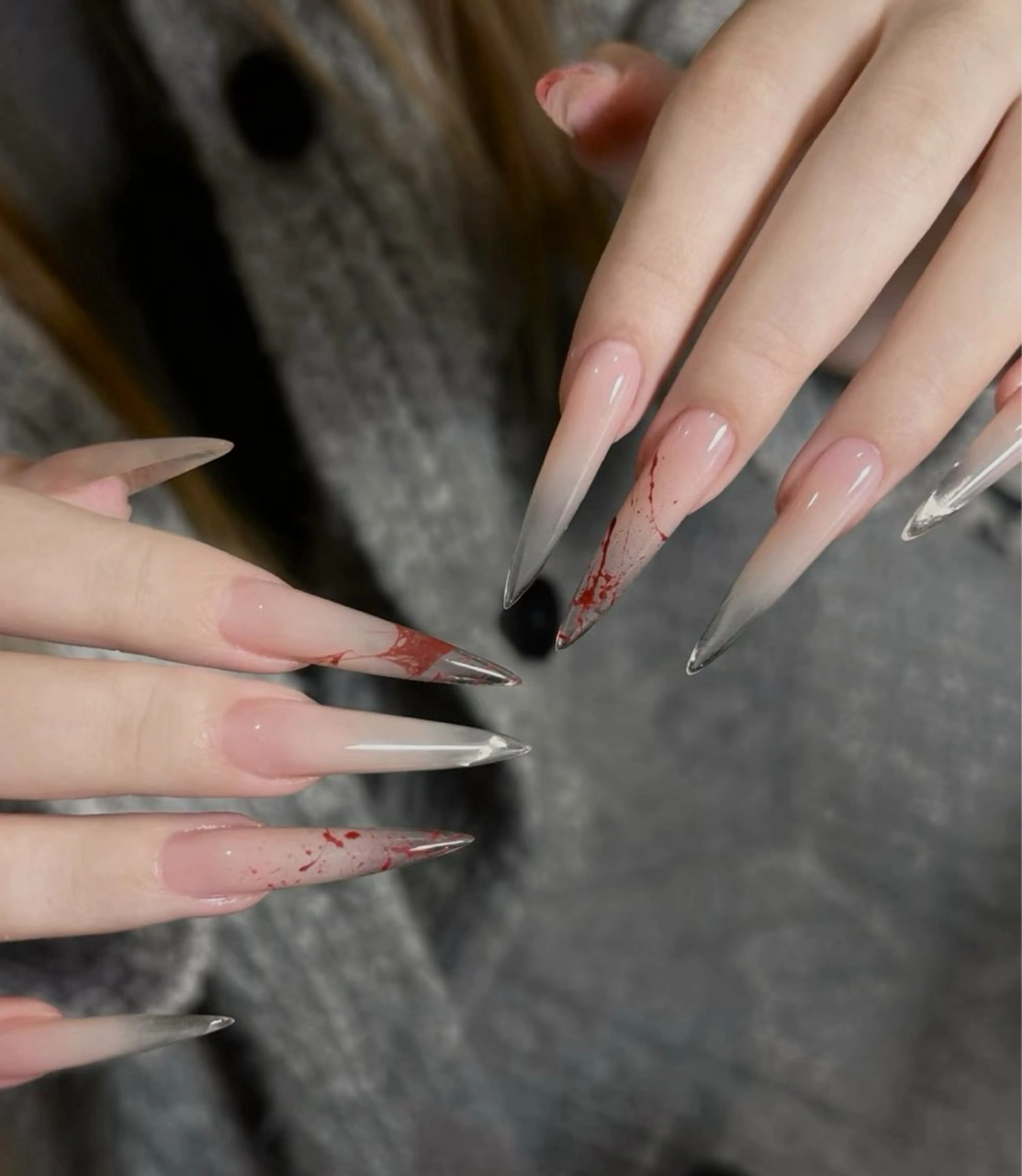 ネイル オーロラネイル フラワーネイル フットネイル フレンチネイル ジェルネイル ハンドネイル 長さだし専門 ありさのネイルデザイン