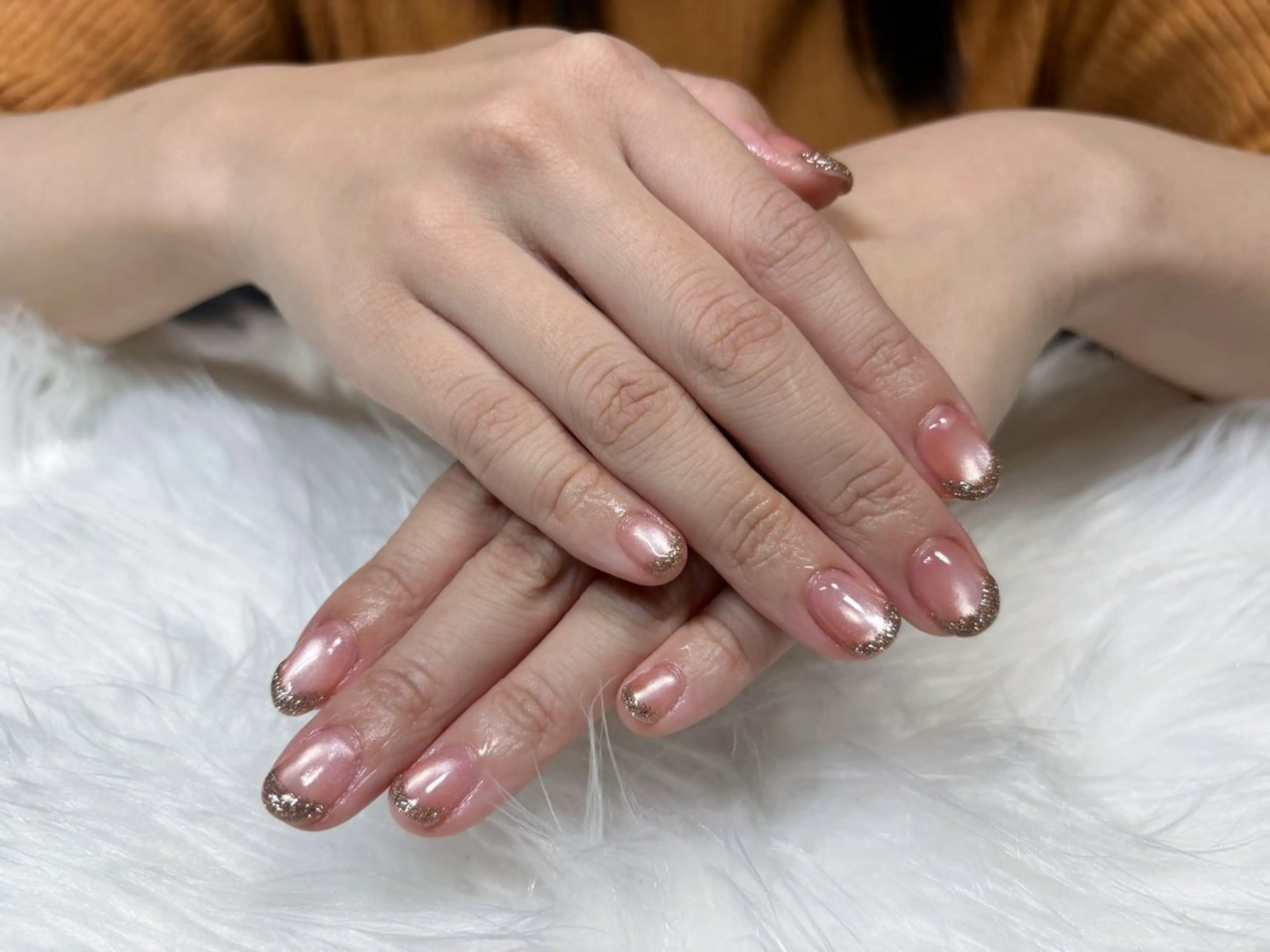 ネイル フレンチネイル 番園 あかねのネイルデザイン