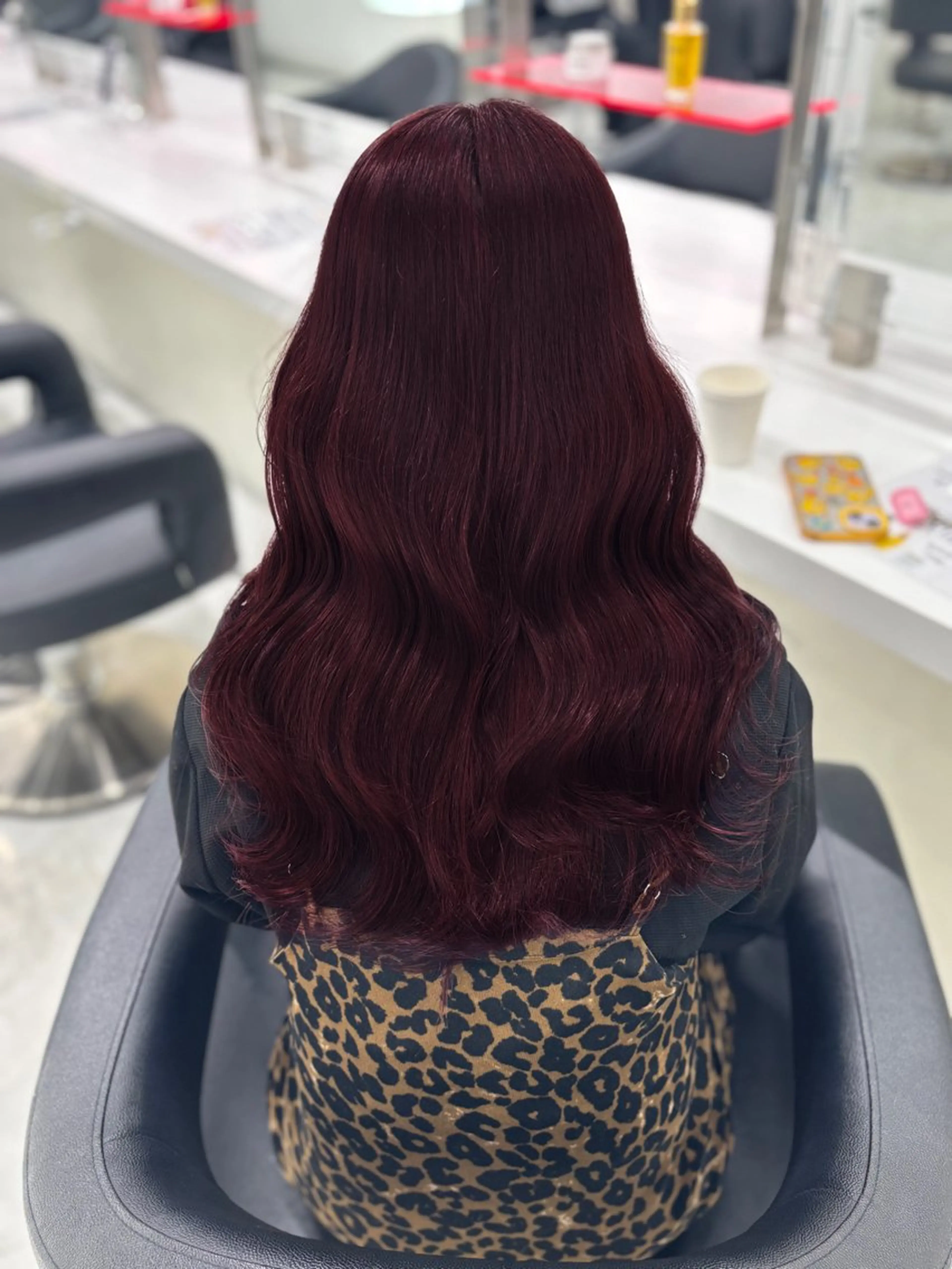 ロング ヘアカラー トリートメント お洒落暖色 🍒AOI🍒のヘアスタイル