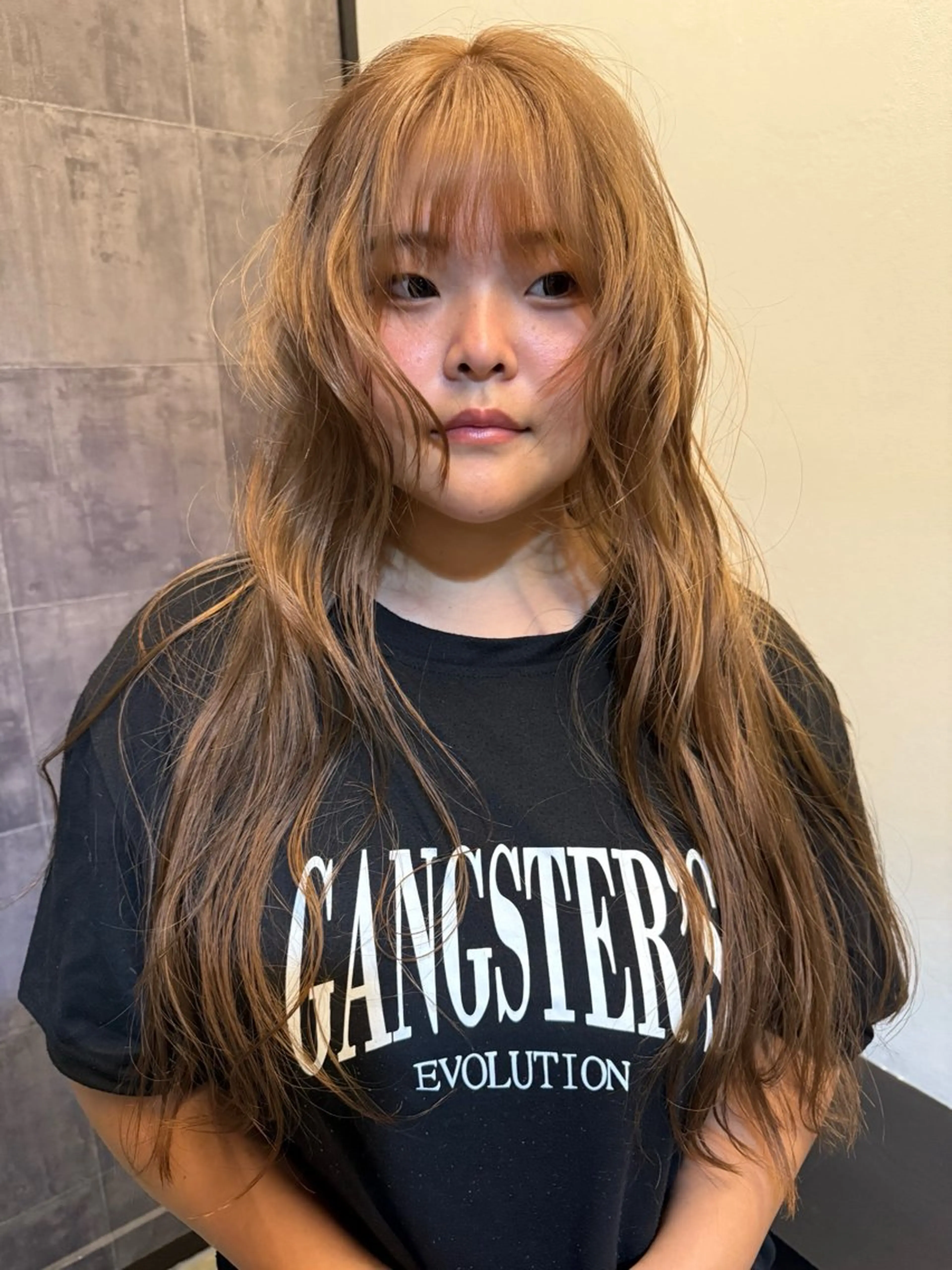 ロング カラー カット ヘアカラー トリートメント 森国 凜 /広島美容院のヘアスタイル