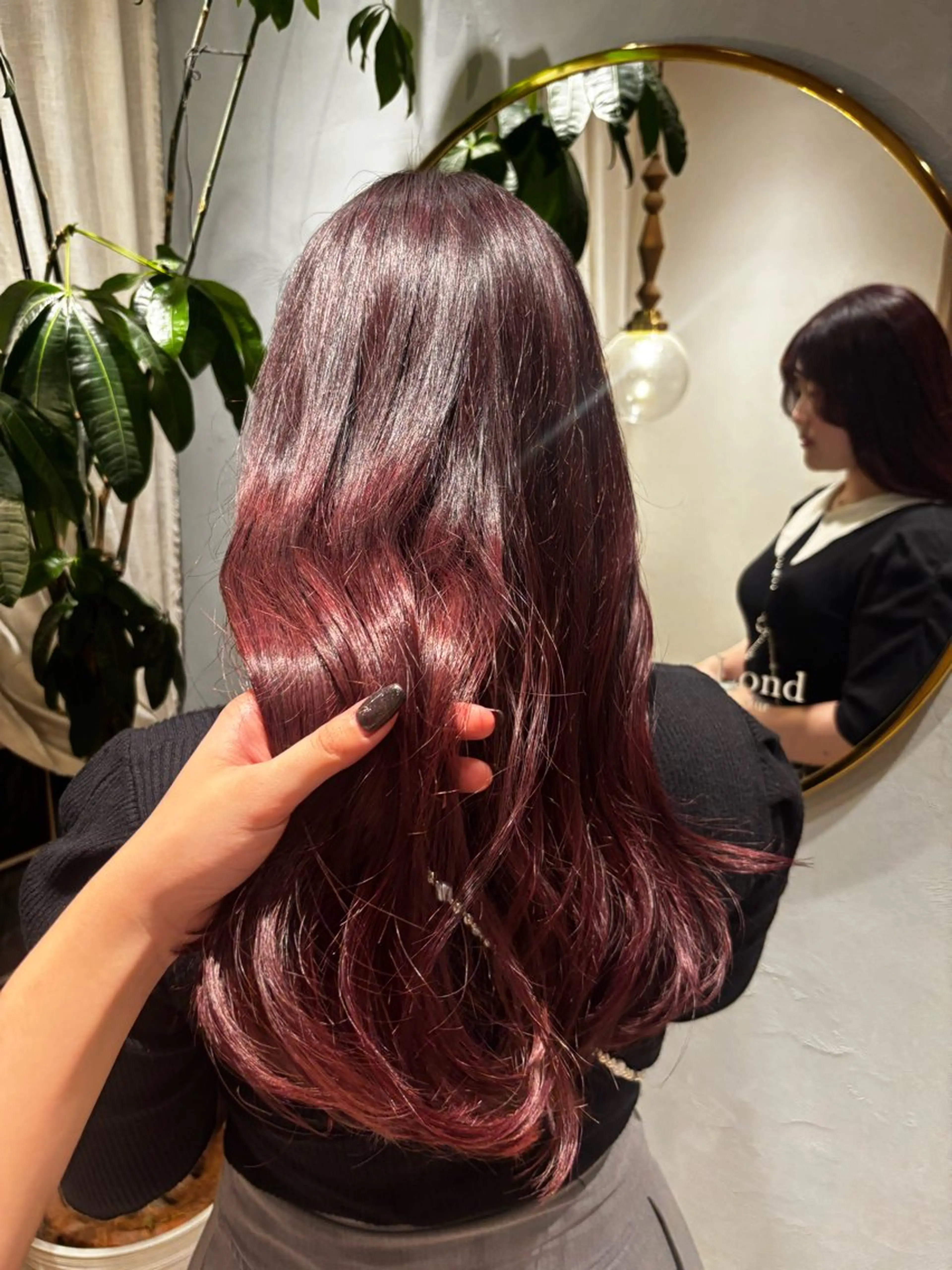 【️🫧ブリーチなしで韓国風ツヤ髪に️🪄🫧】 ブリーチ無しWカラー＋トリートメントの写真