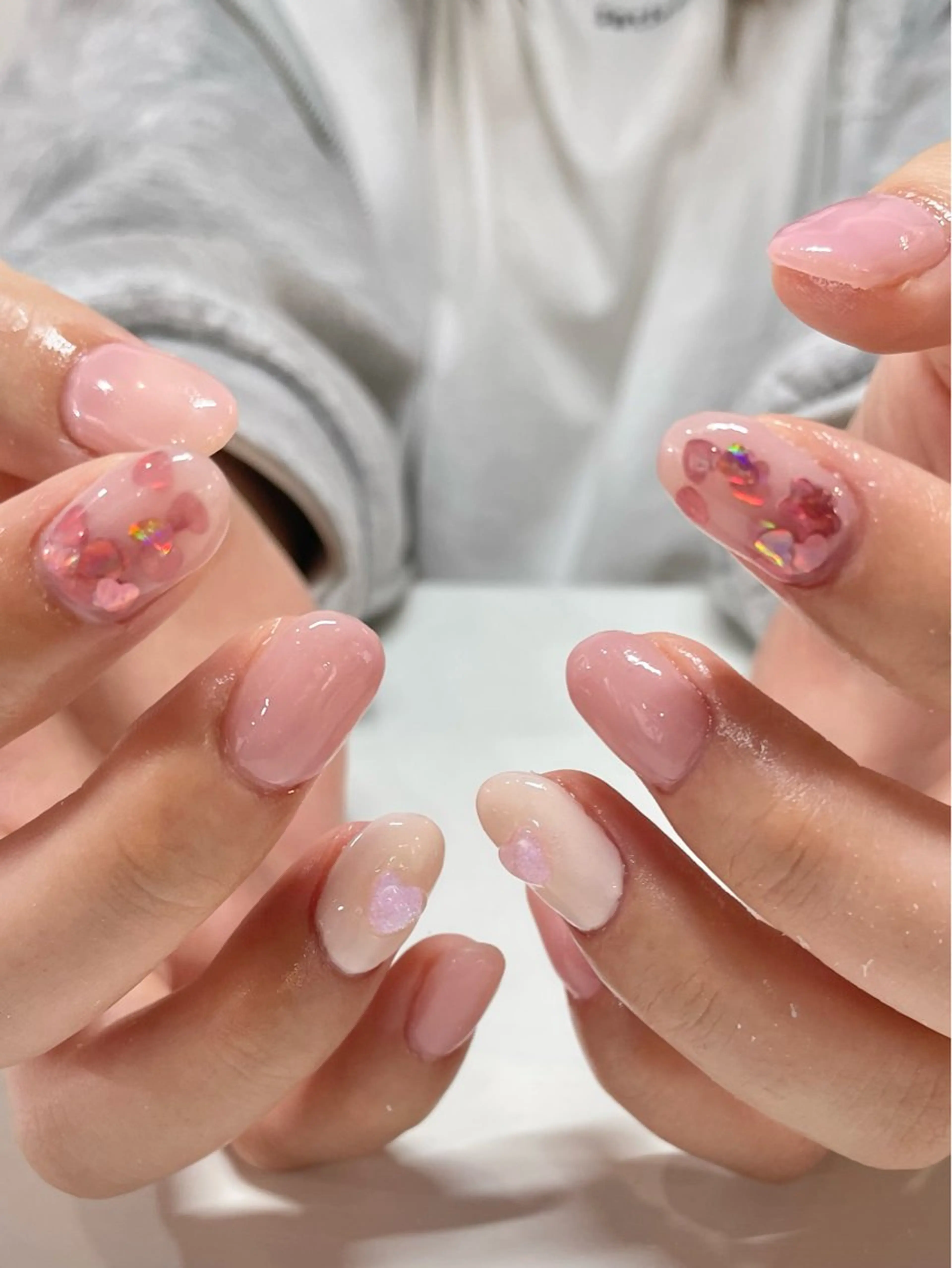ショート ハンドネイル LBnail.sae /おえかきネイルのネイルデザイン