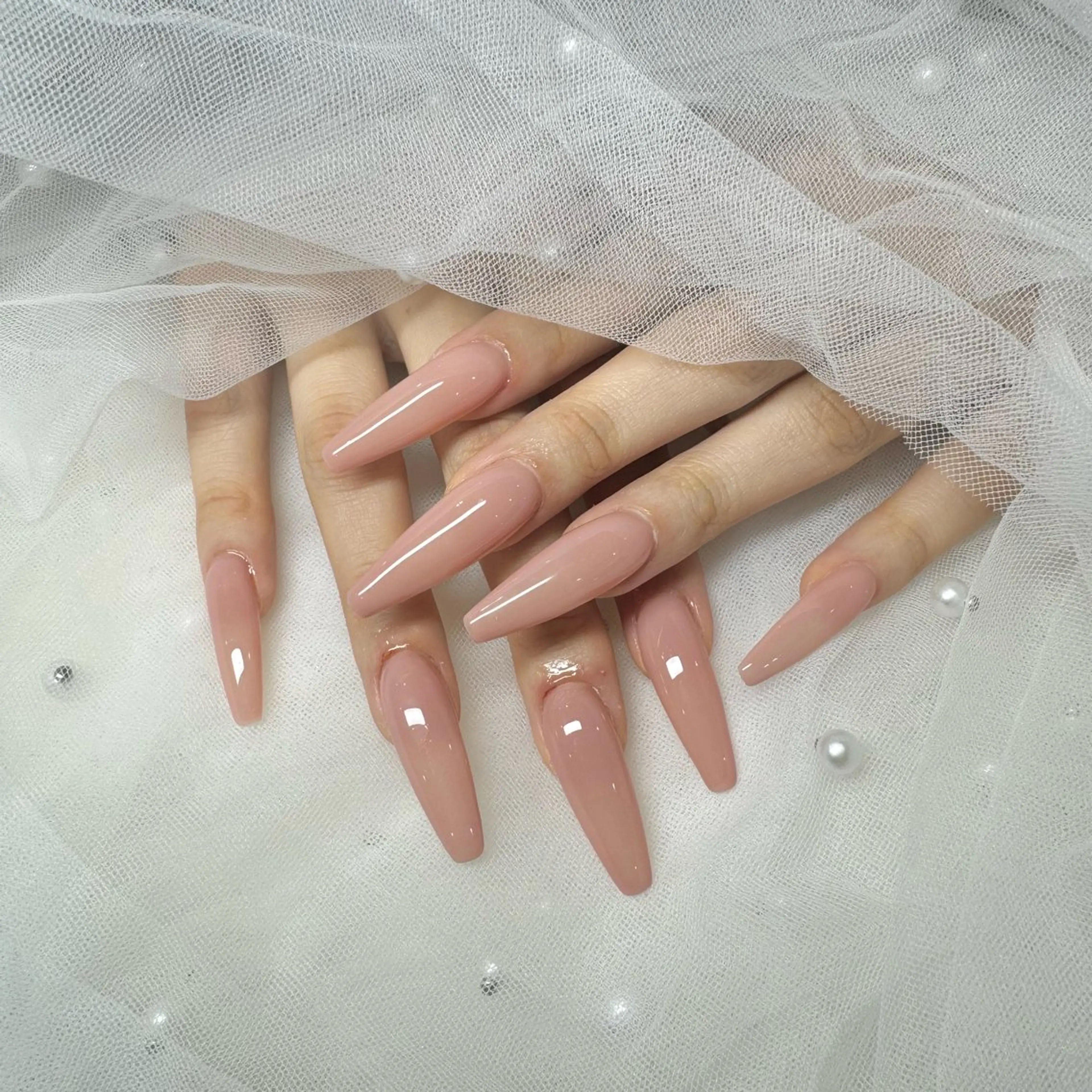 〈オフあり〉チップ長さだし10本💖ワンカラー/ラメグラ✨️『ミニモ限定🉐大きいパーツ1つ無料💞』の写真