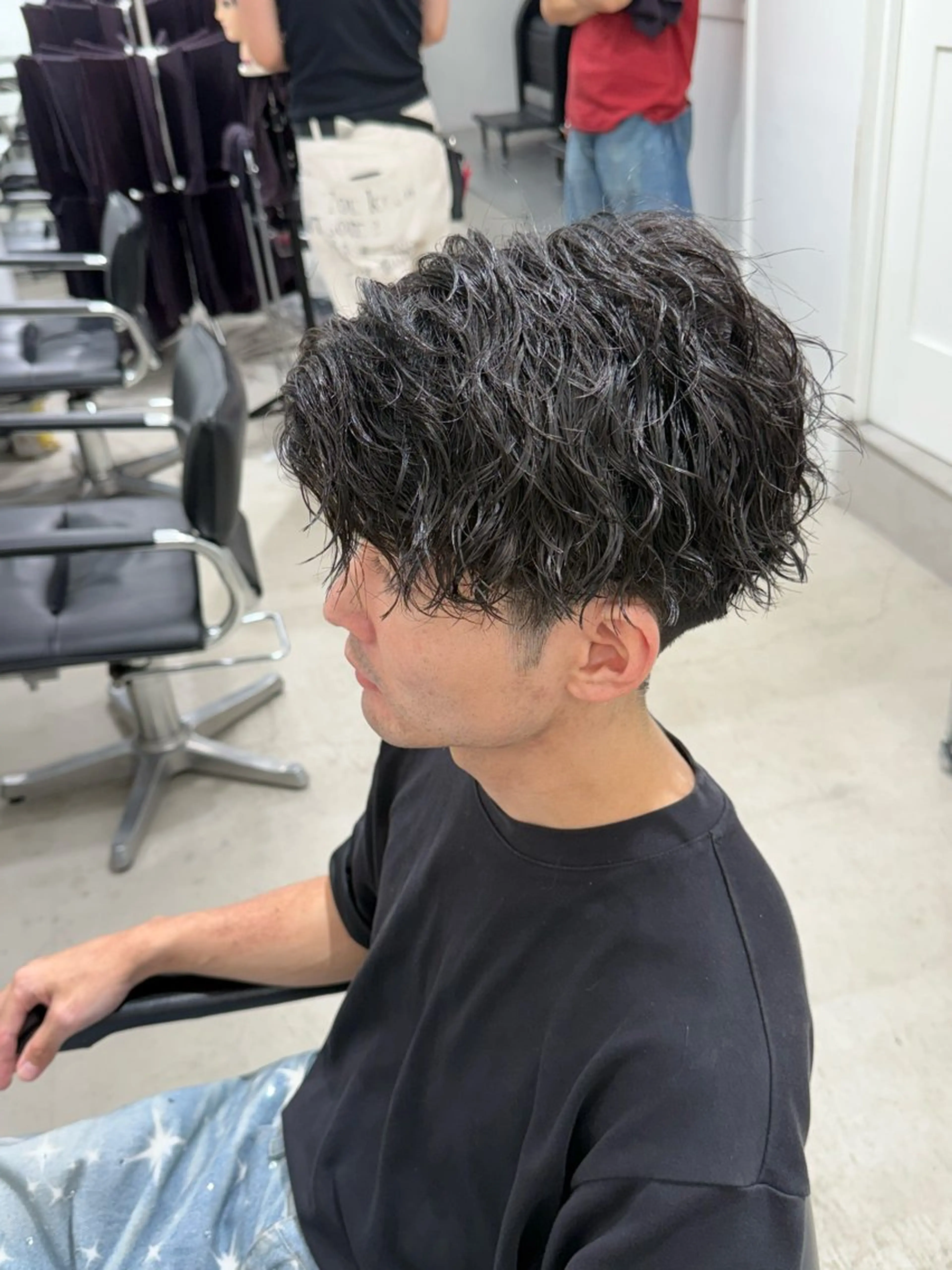 パーマ メンズ 深谷 侑亮のヘアスタイル