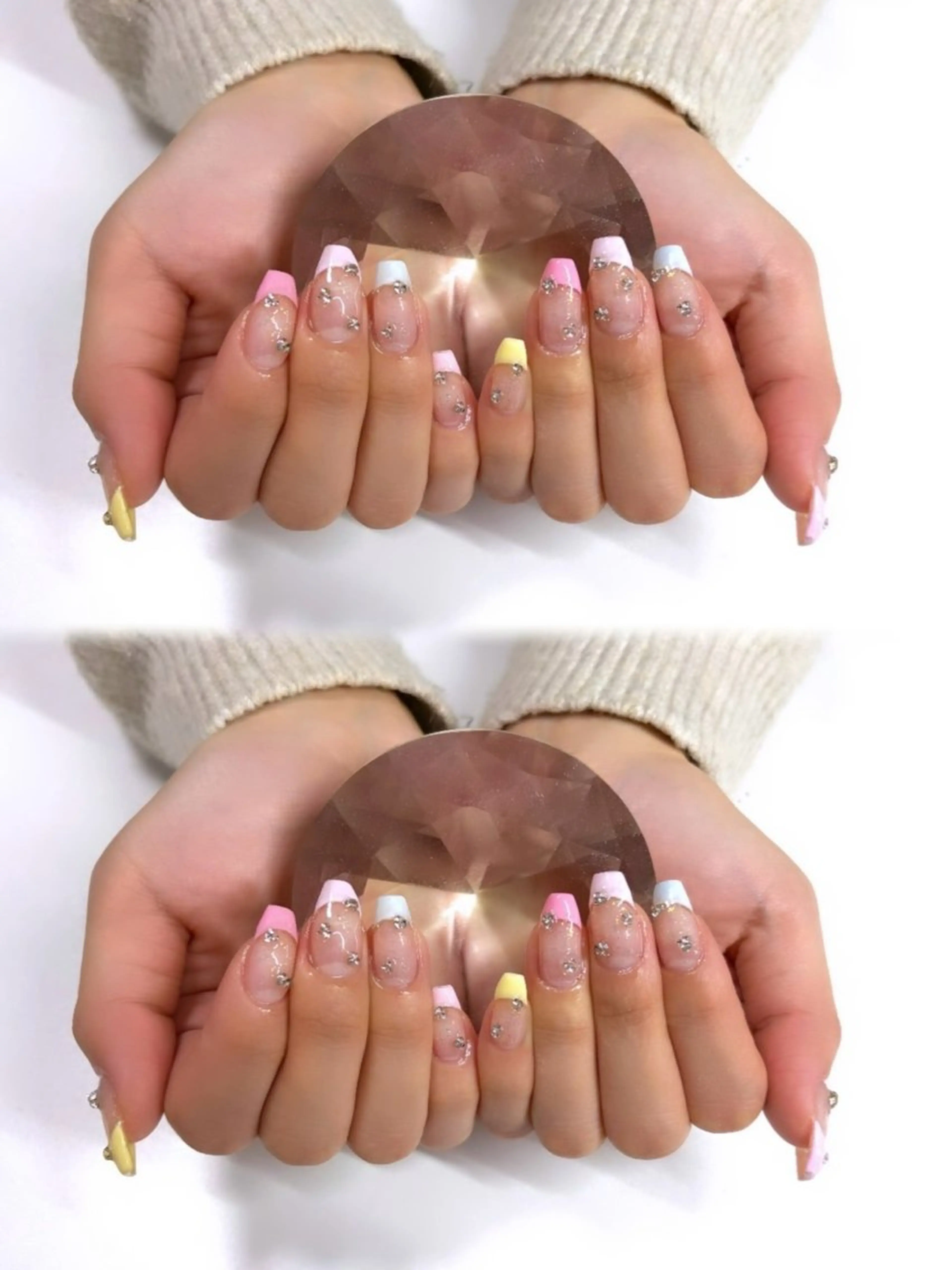 ネイル フレンチネイル パステルネイル ハンドネイル 𝑵𝒂𝒊𝒍𝒔𝒂𝒍𝒐𝒏 𝑳𝒊𝒆𝒔𝒆所属・𝐋𝐢𝐞𝐬𝐞 𝐘𝐔𝐈のネイルデザイン