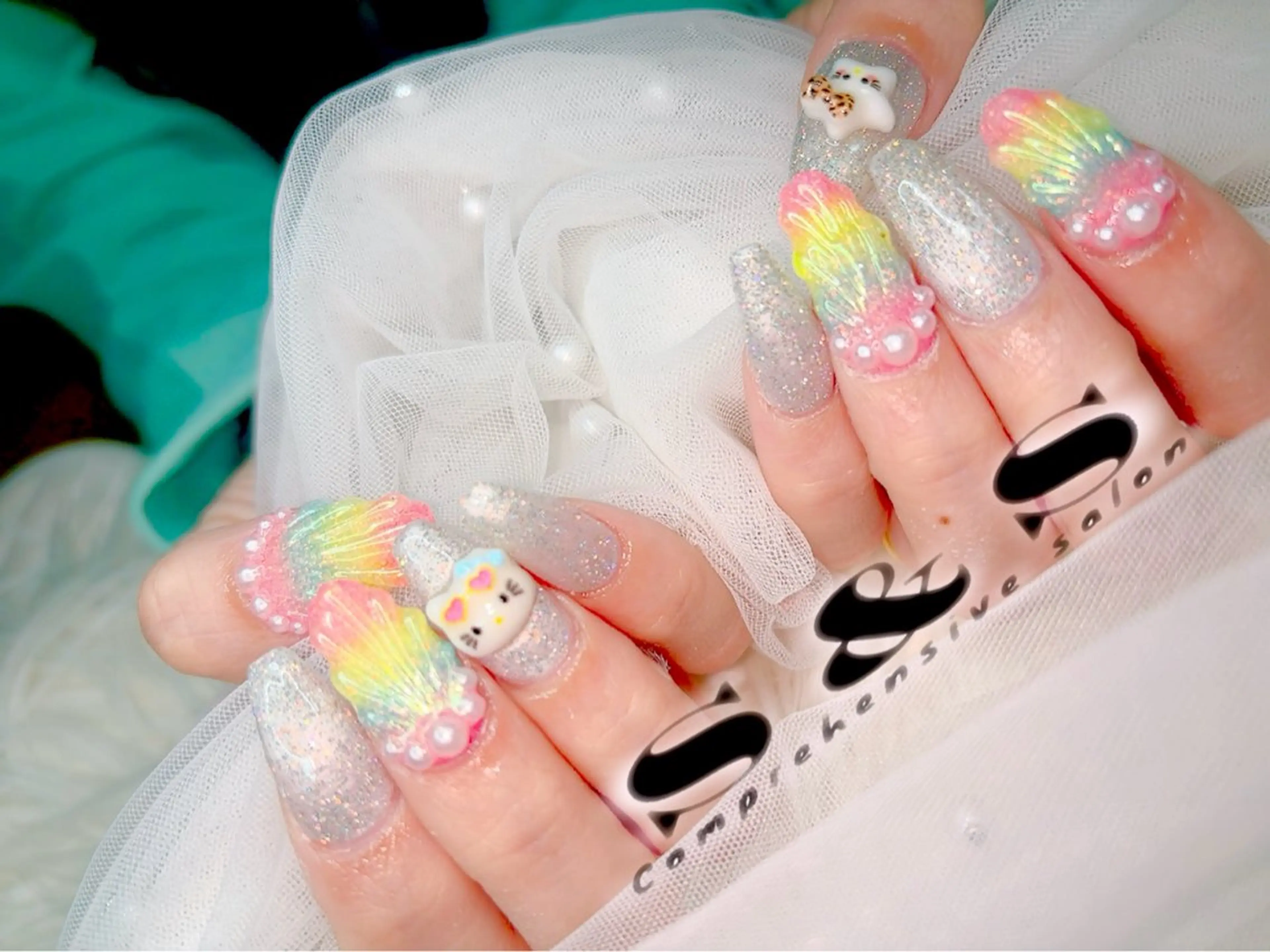 ネイル 長さ出し メンズネイル 持ち込み 夏ネイル ワンホンネイル S&S 村田小百合のネイルデザイン