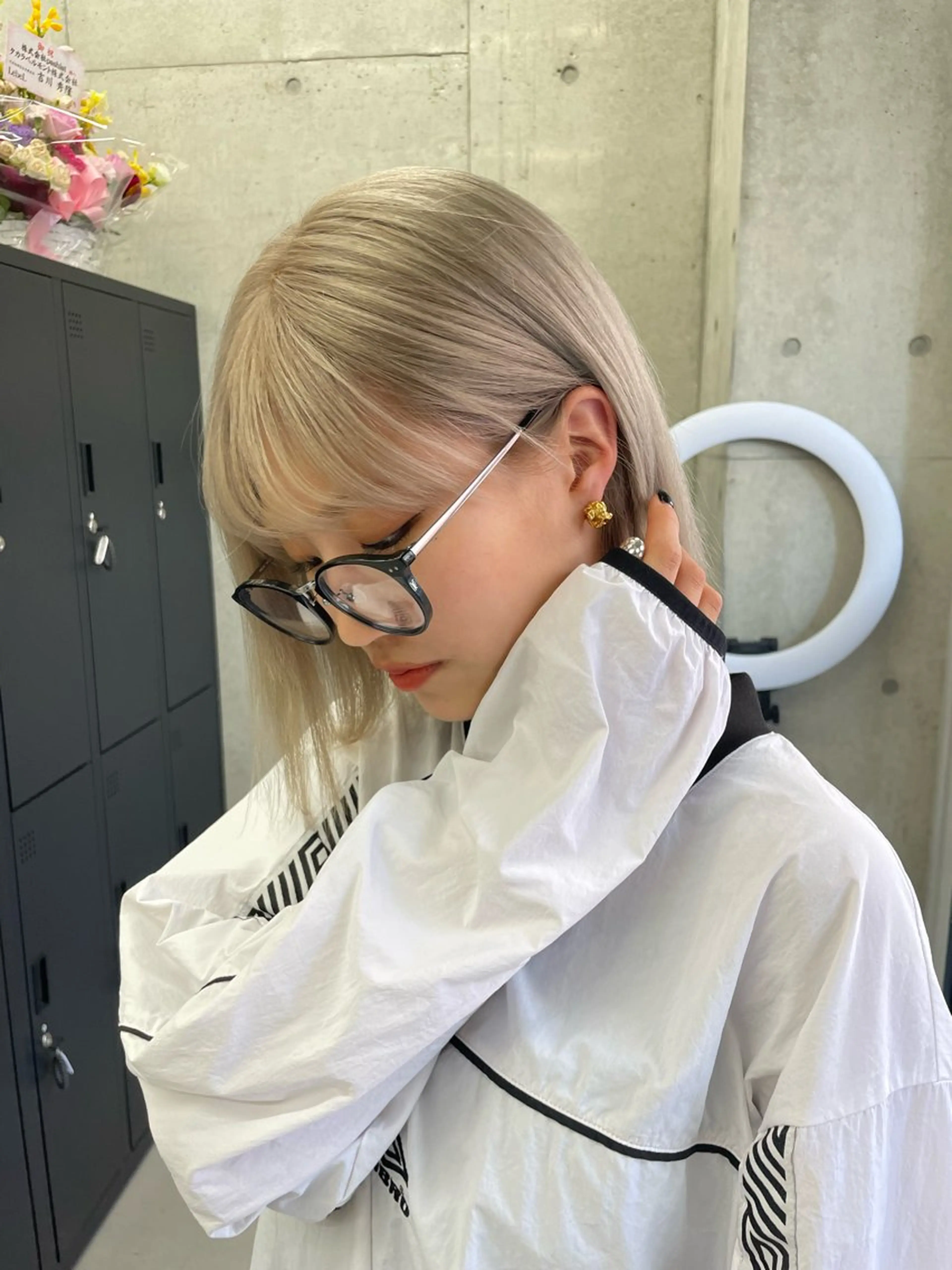 ショート LINOET名古屋所属・ダブルカラー🩶上村 純妃🩶名駅徒歩5分のヘアスタイル