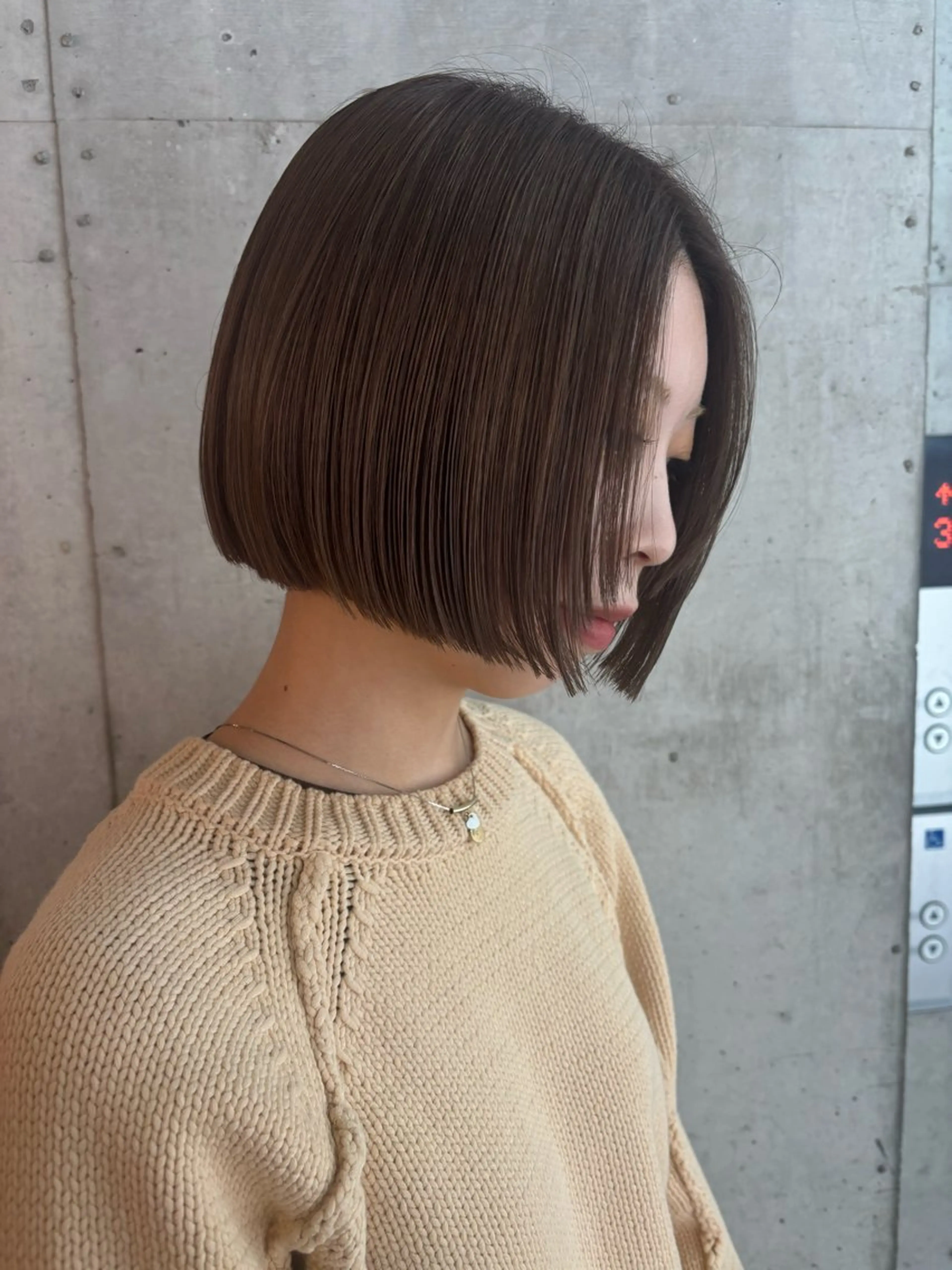 ミディアム カット ヘアカラー ♥️ボブ/ブリーチ なしカラー/mahoのヘアスタイル