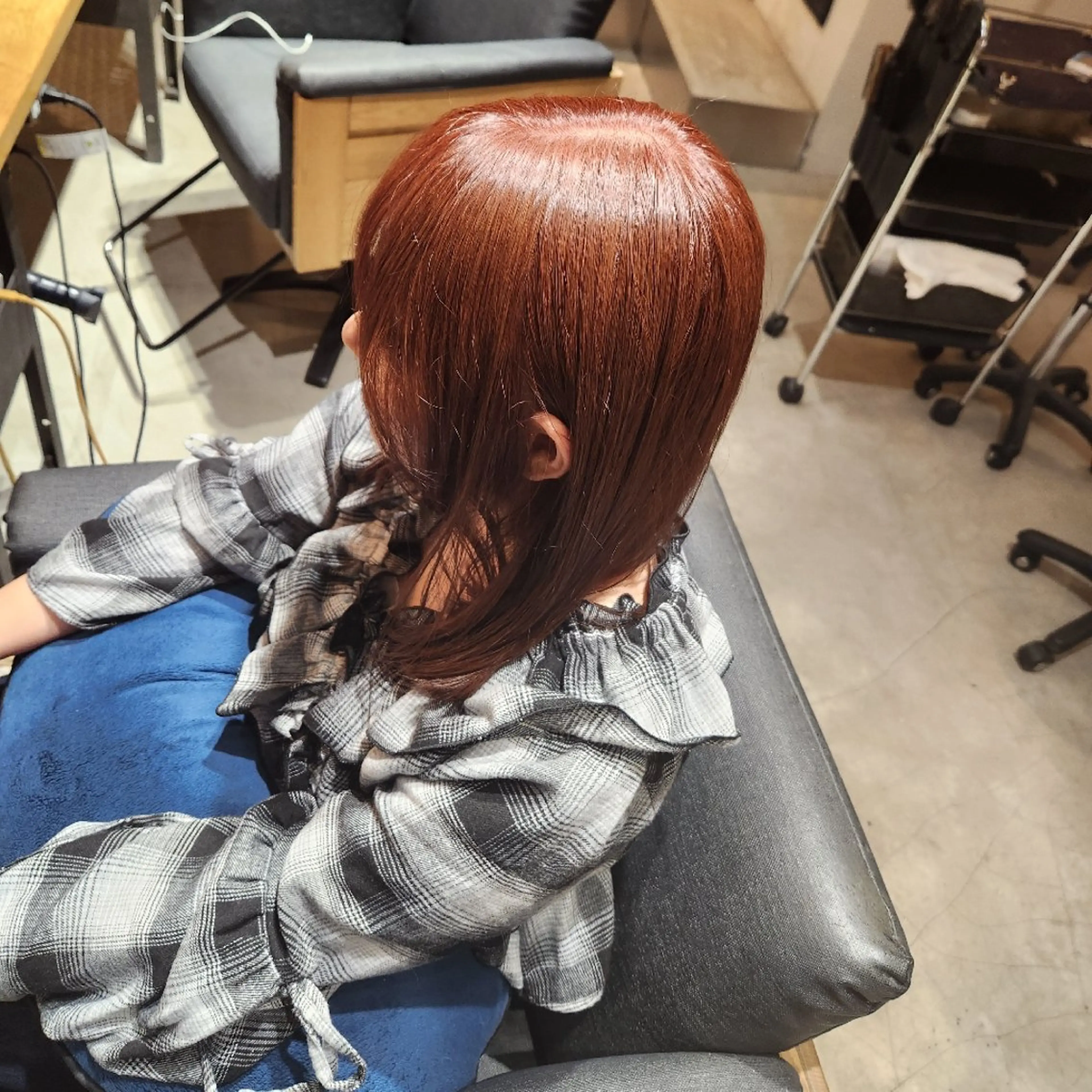 ミディアム カラー 大参 花のヘアスタイル