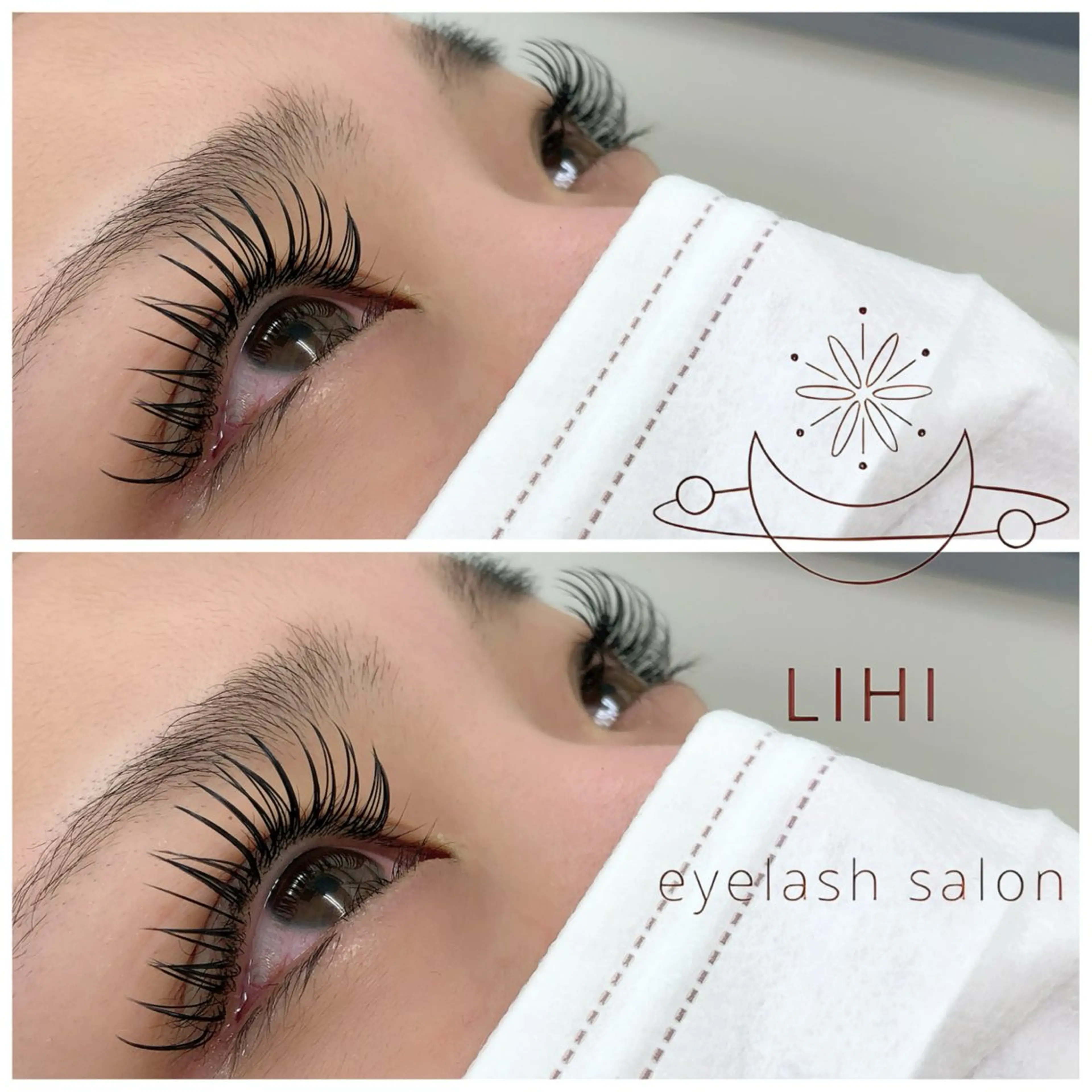 マツエク・マツパ フラットラッシュ LIHI☽ YanoMikiのマツエク・マツパデザイン